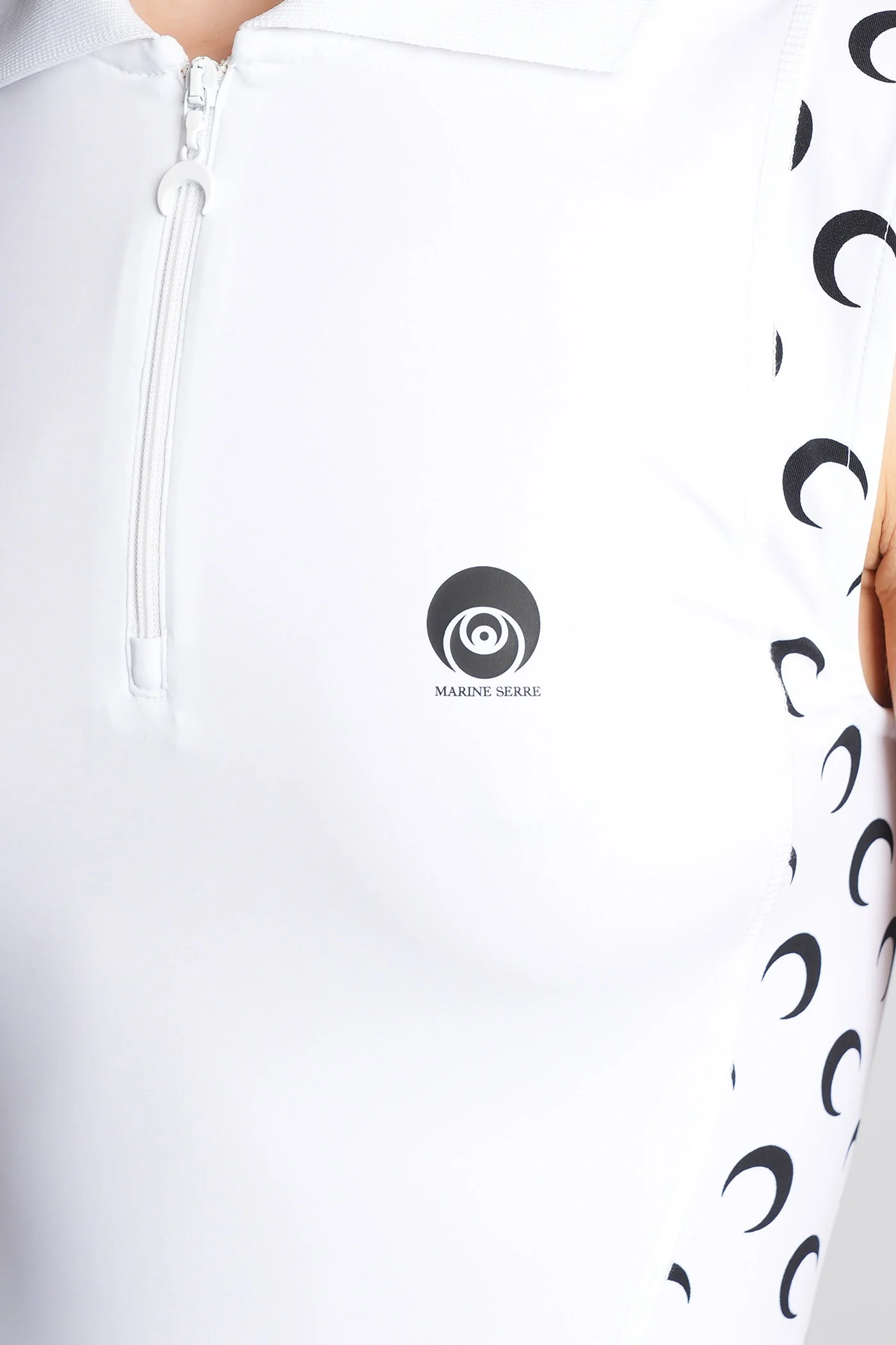 Mini dress in white polyester - Image 5
