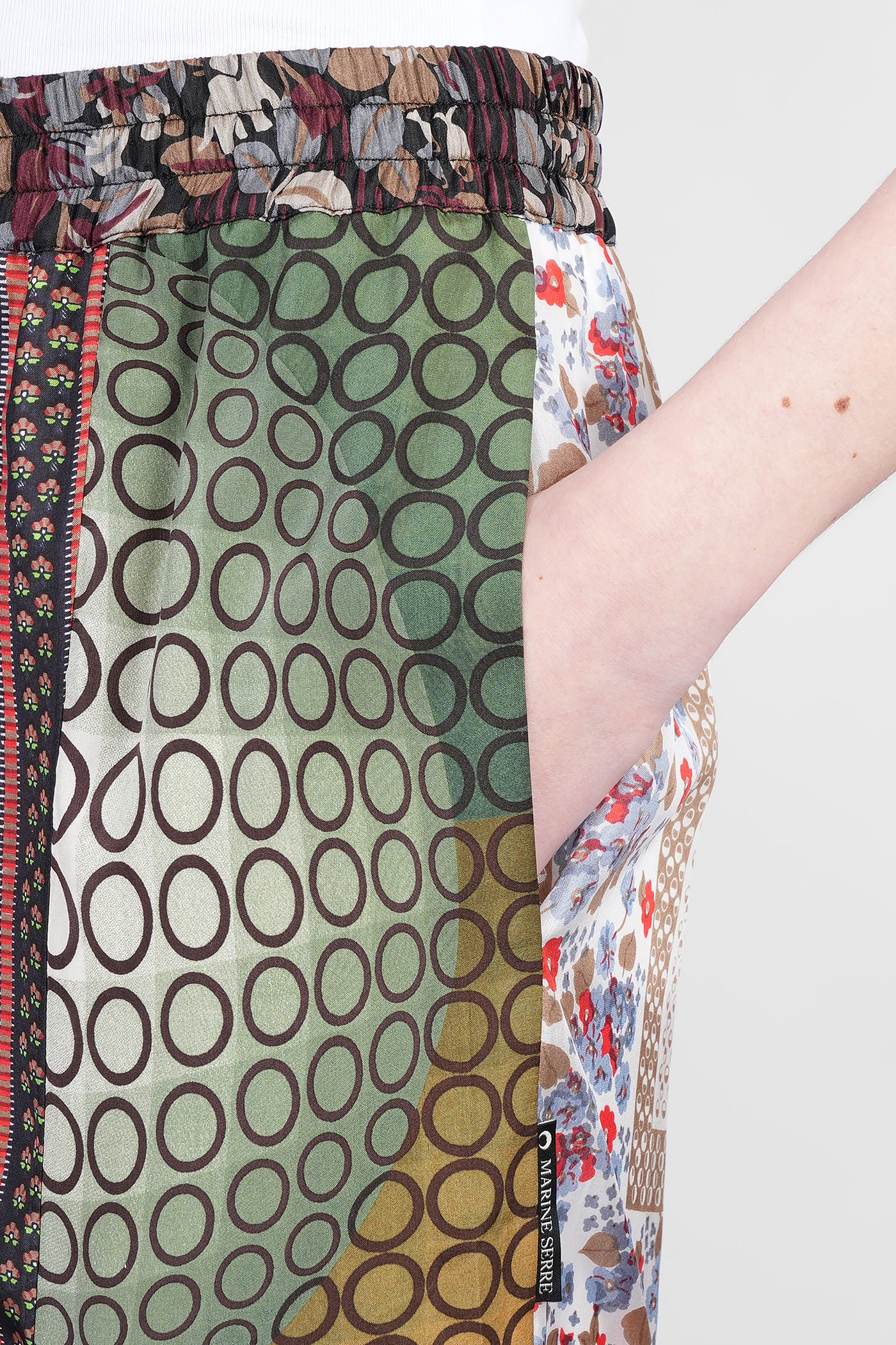Pants in multicolor silk - Image 5