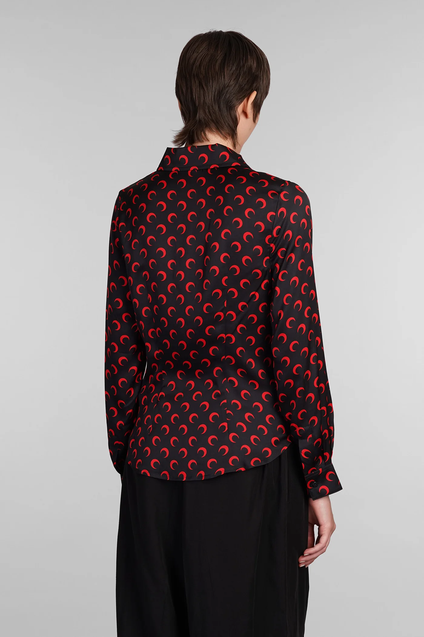 Shirt in black viscose - Image 3