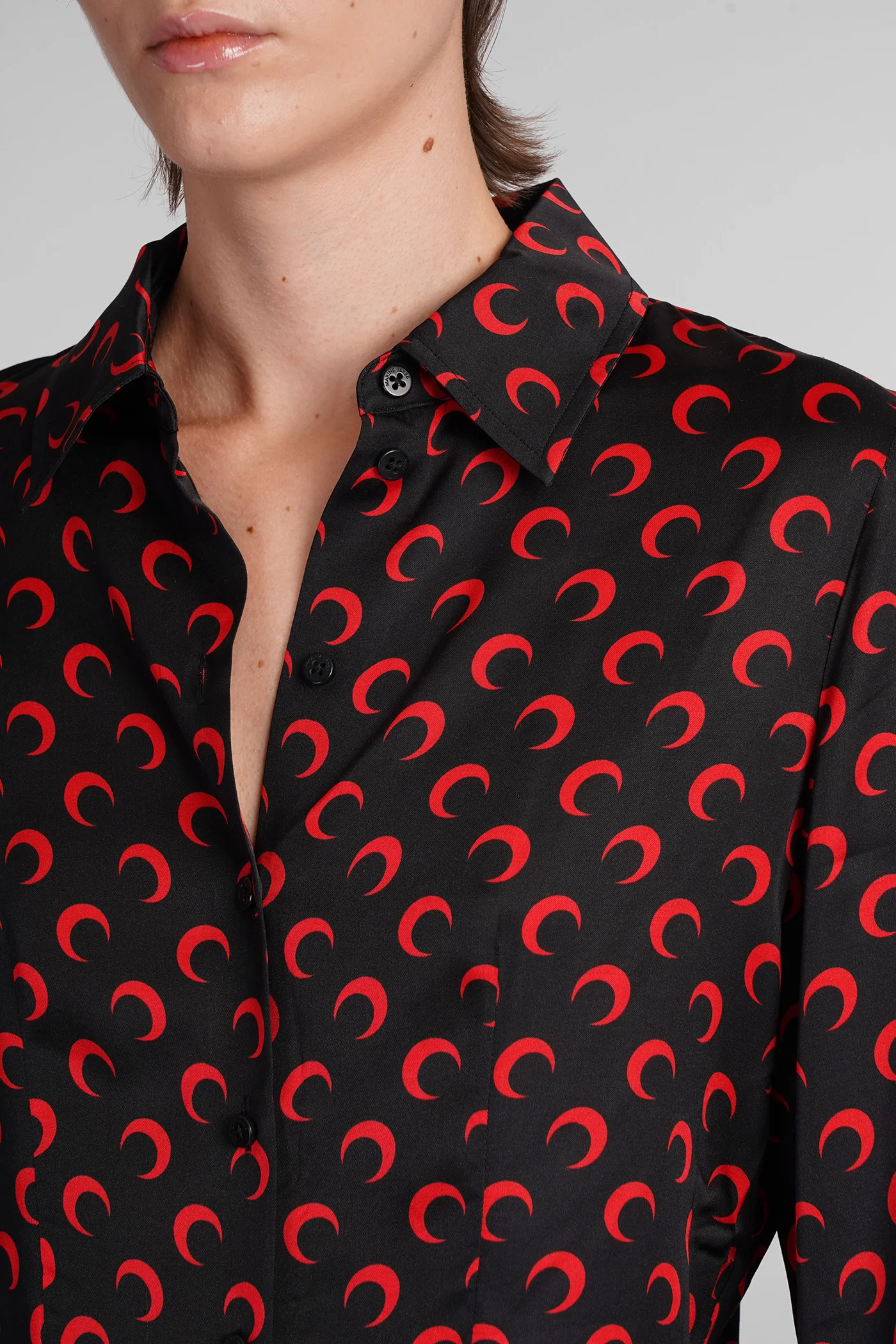Shirt in black viscose - Image 5