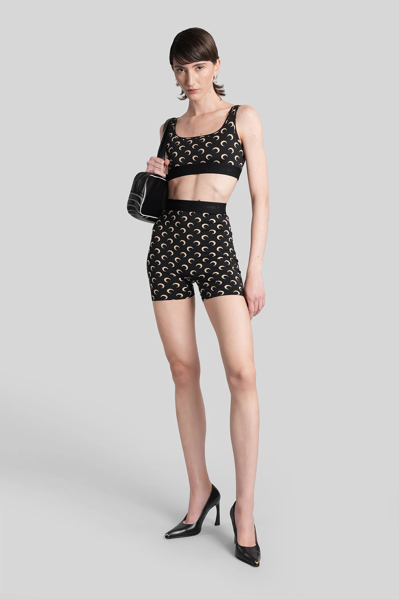 Shorts in black polyamide - Image 2