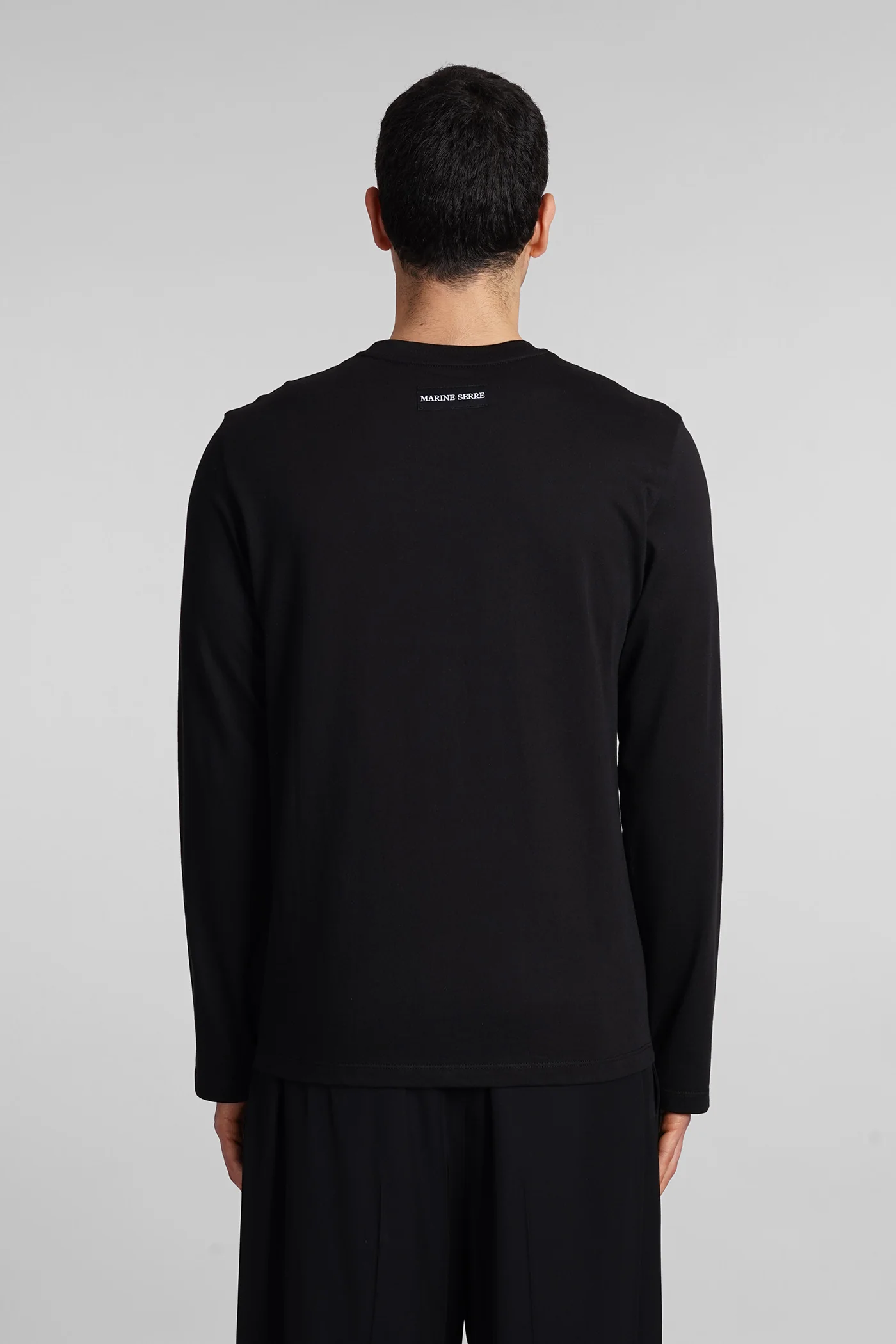 T-Shirt in black cotton - Image 3