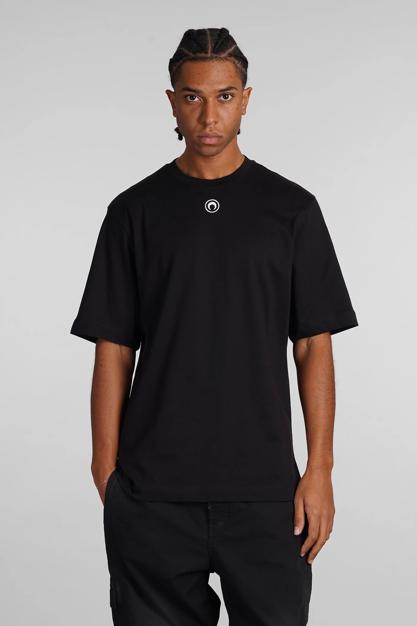 T-Shirt in black cotton