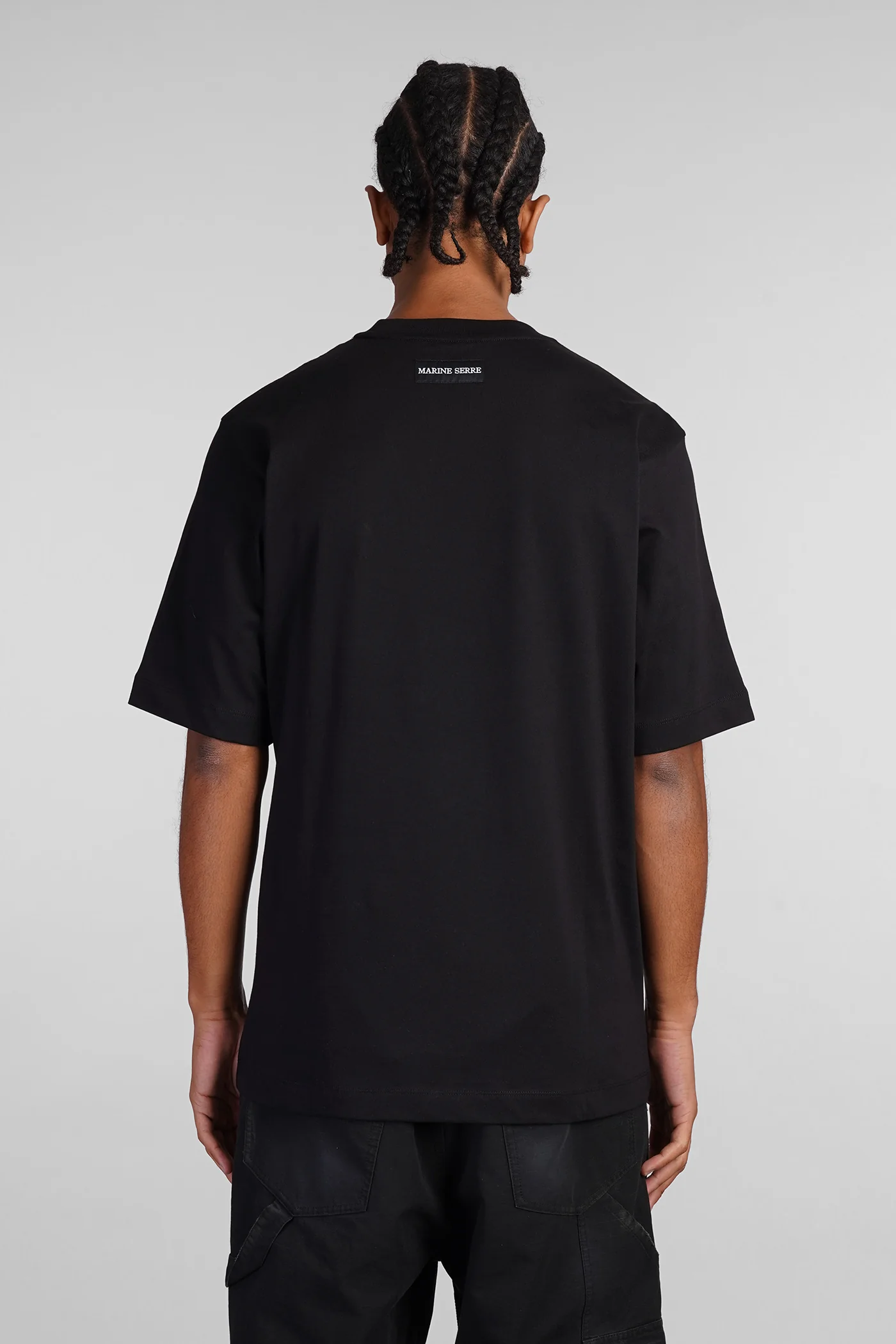 T-Shirt in black cotton - Image 3