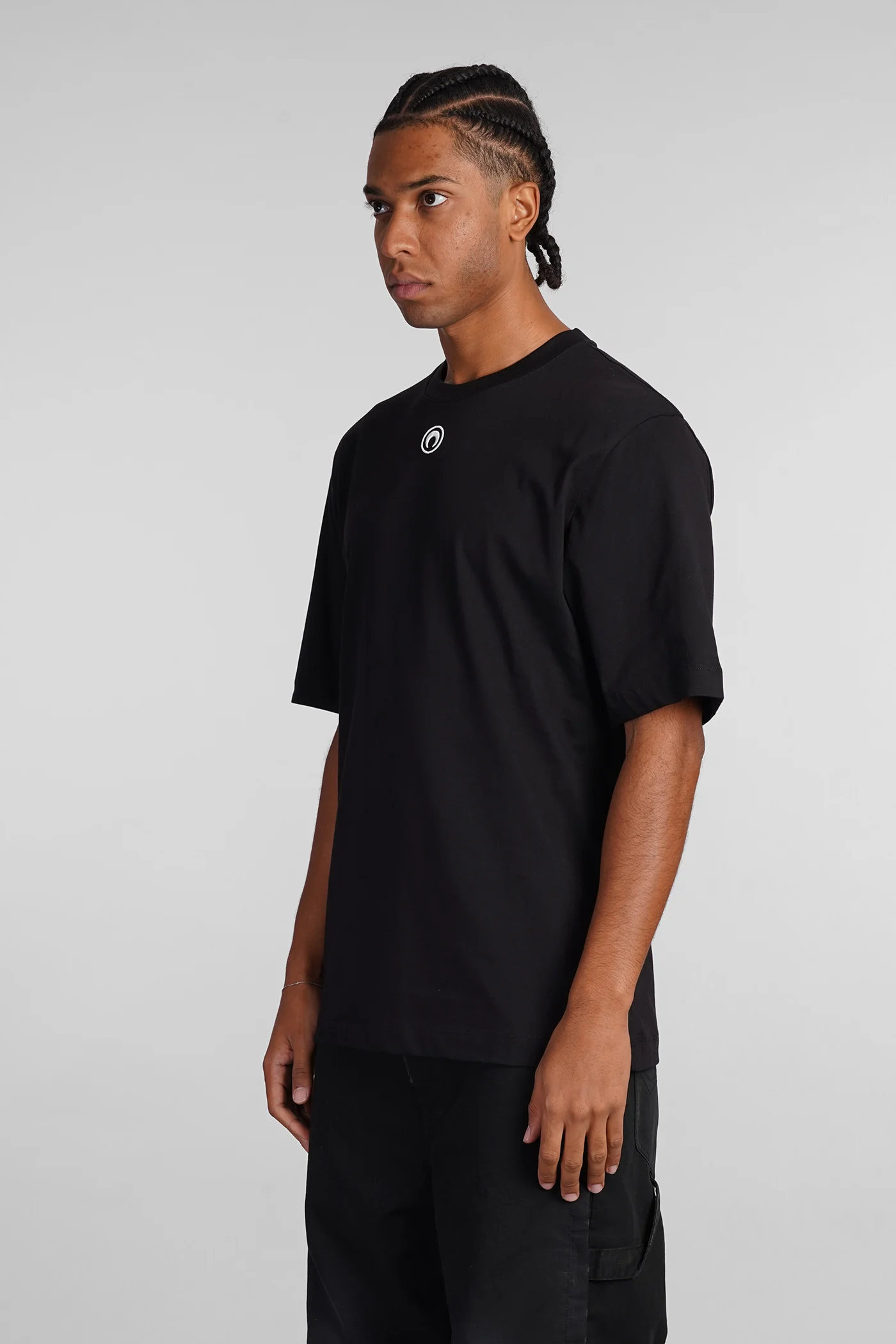 T-Shirt in black cotton - Image 4