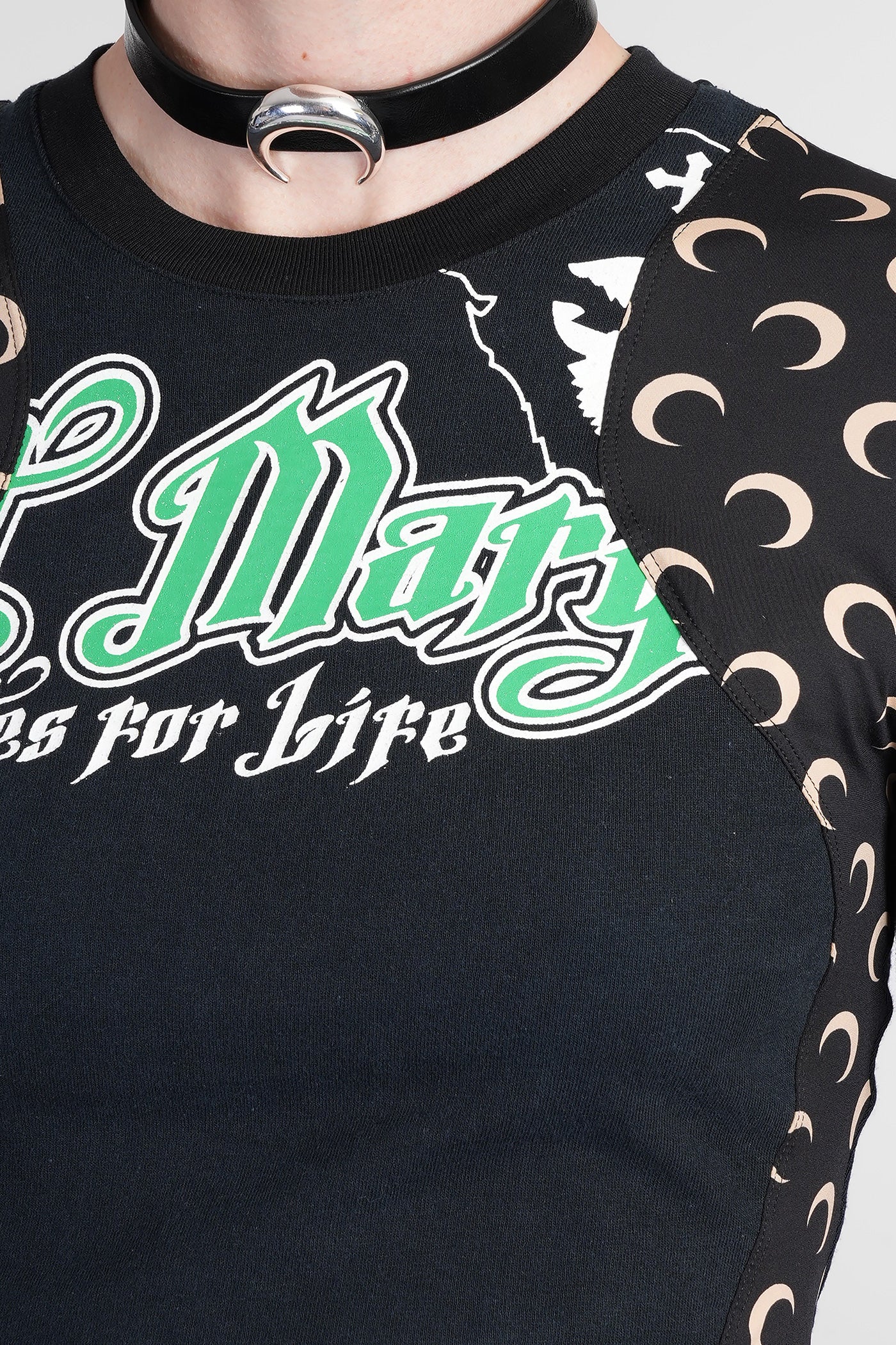 T-Shirt in black cotton - Image 5