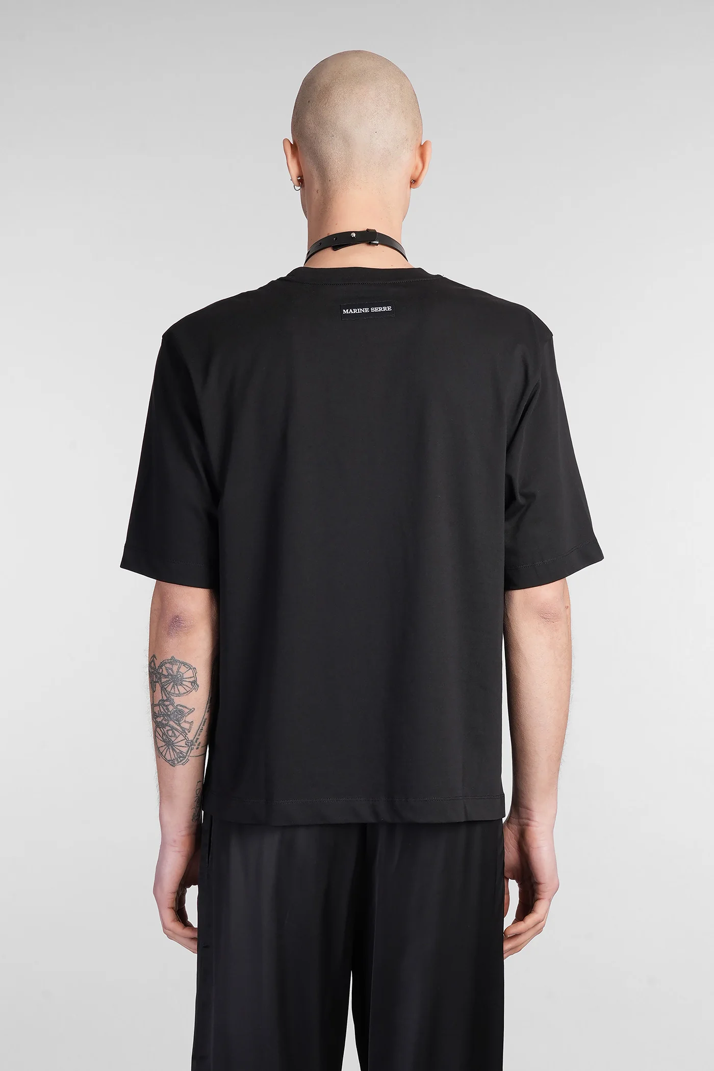 T-Shirt in black cotton - Image 3