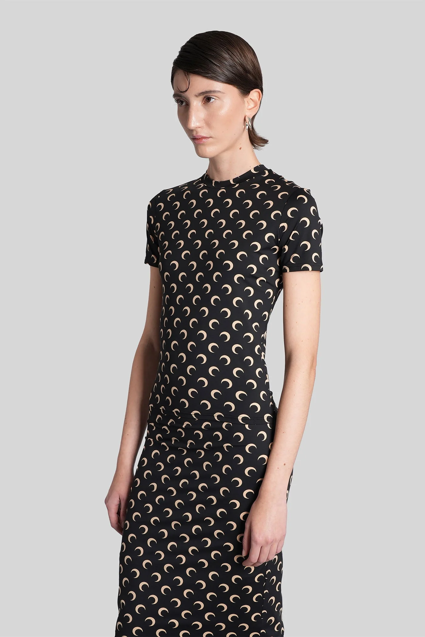T-Shirt in black polyamide - Image 4
