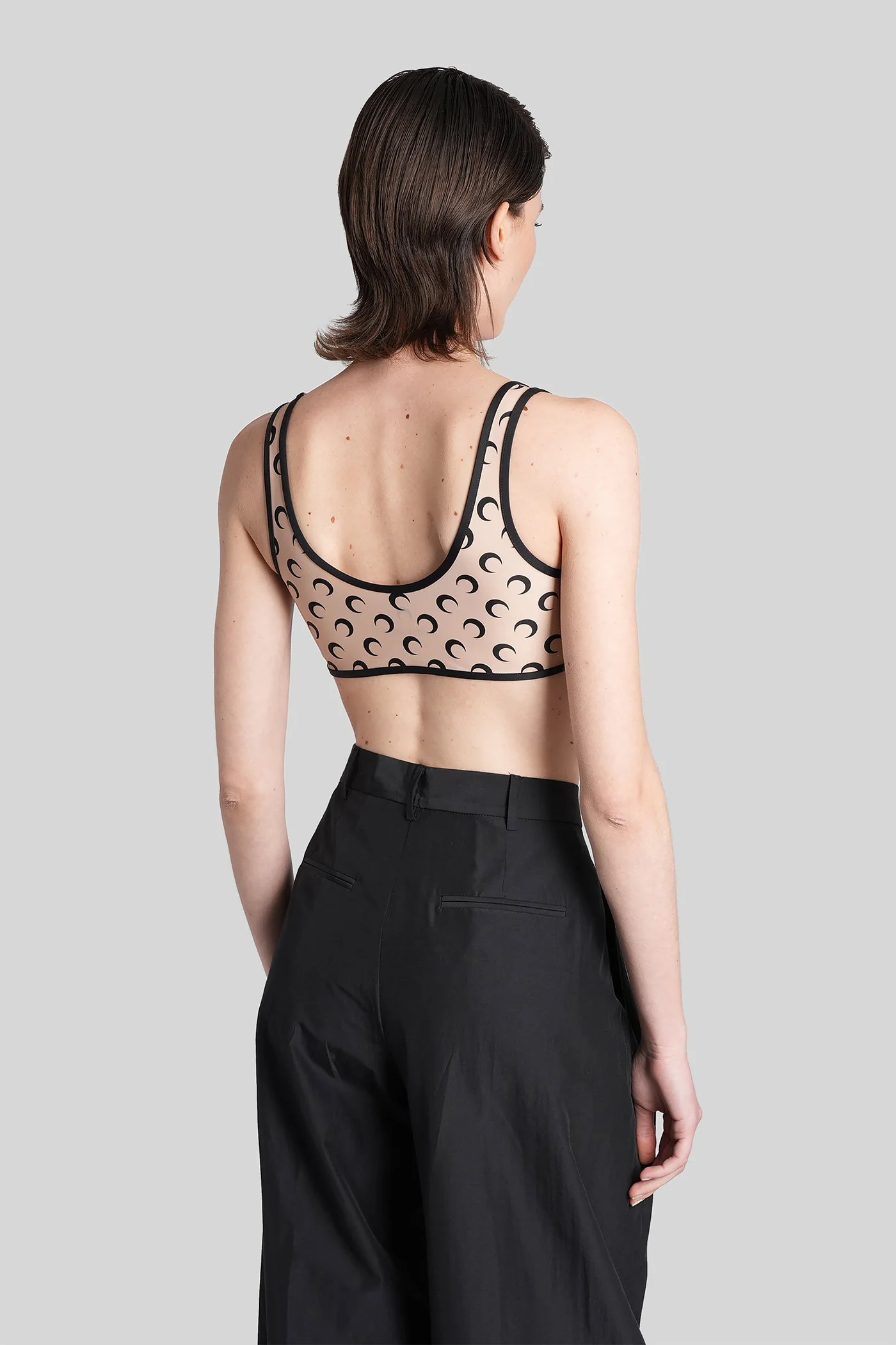 Topwear in beige polyamide - Image 3