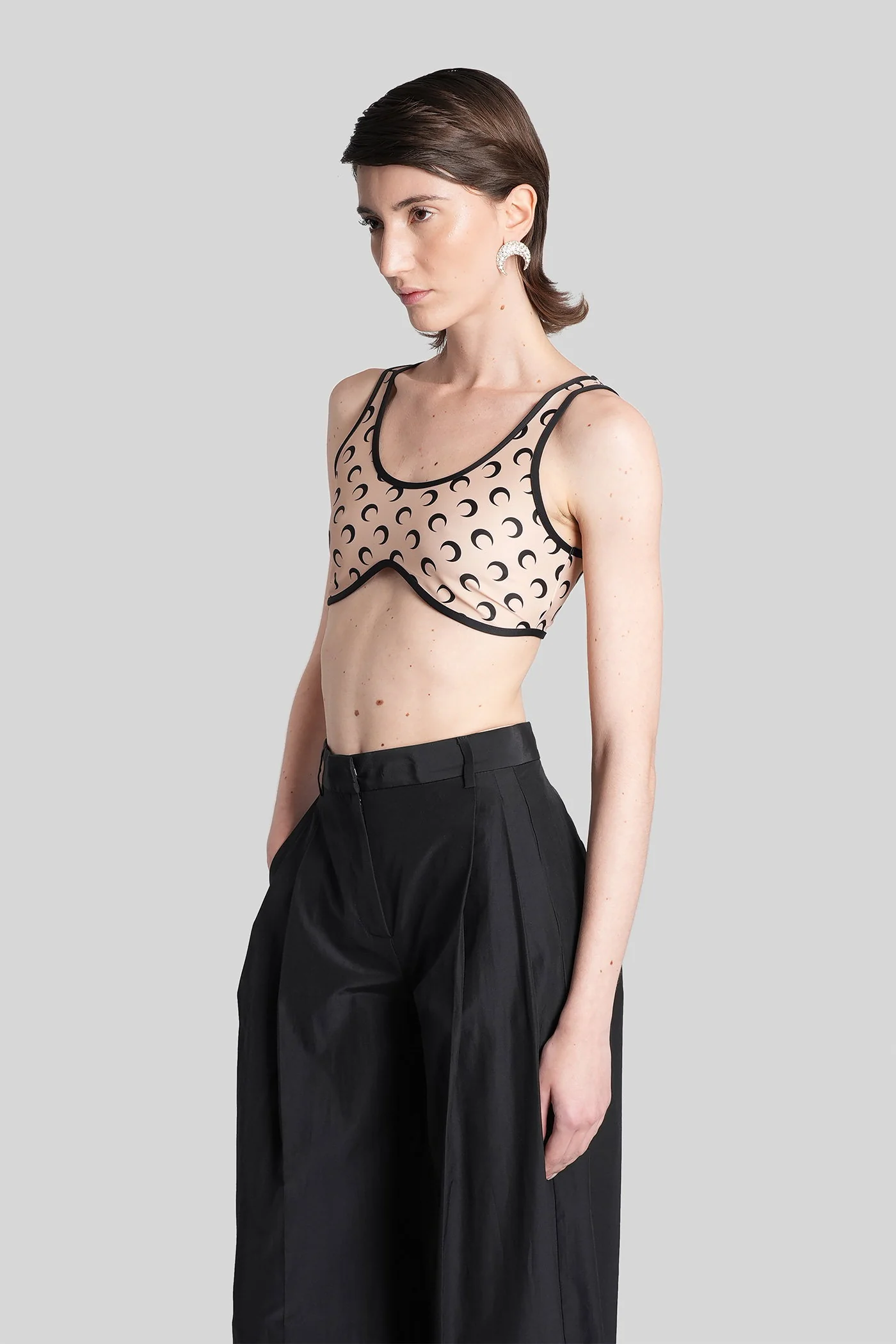 Topwear in beige polyamide - Image 4