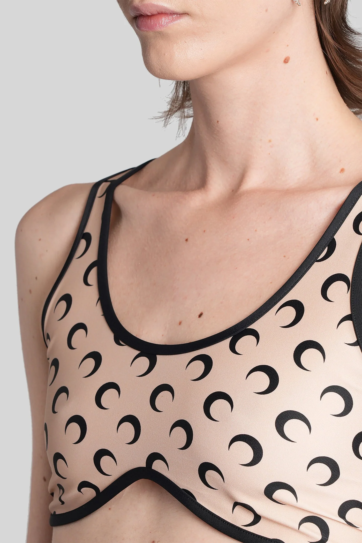 Topwear in beige polyamide - Image 5