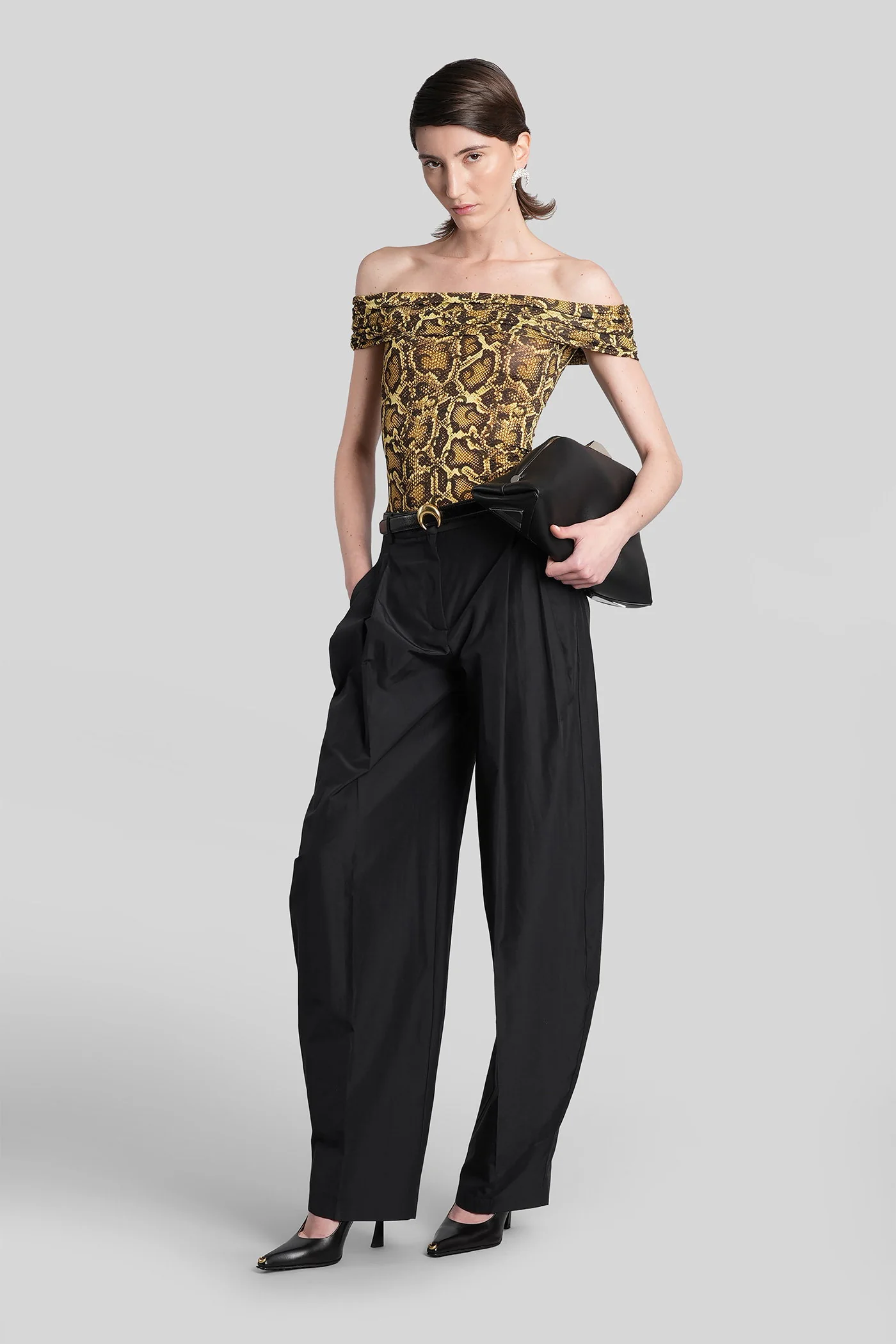 Topwear in beige polyamide - Image 2