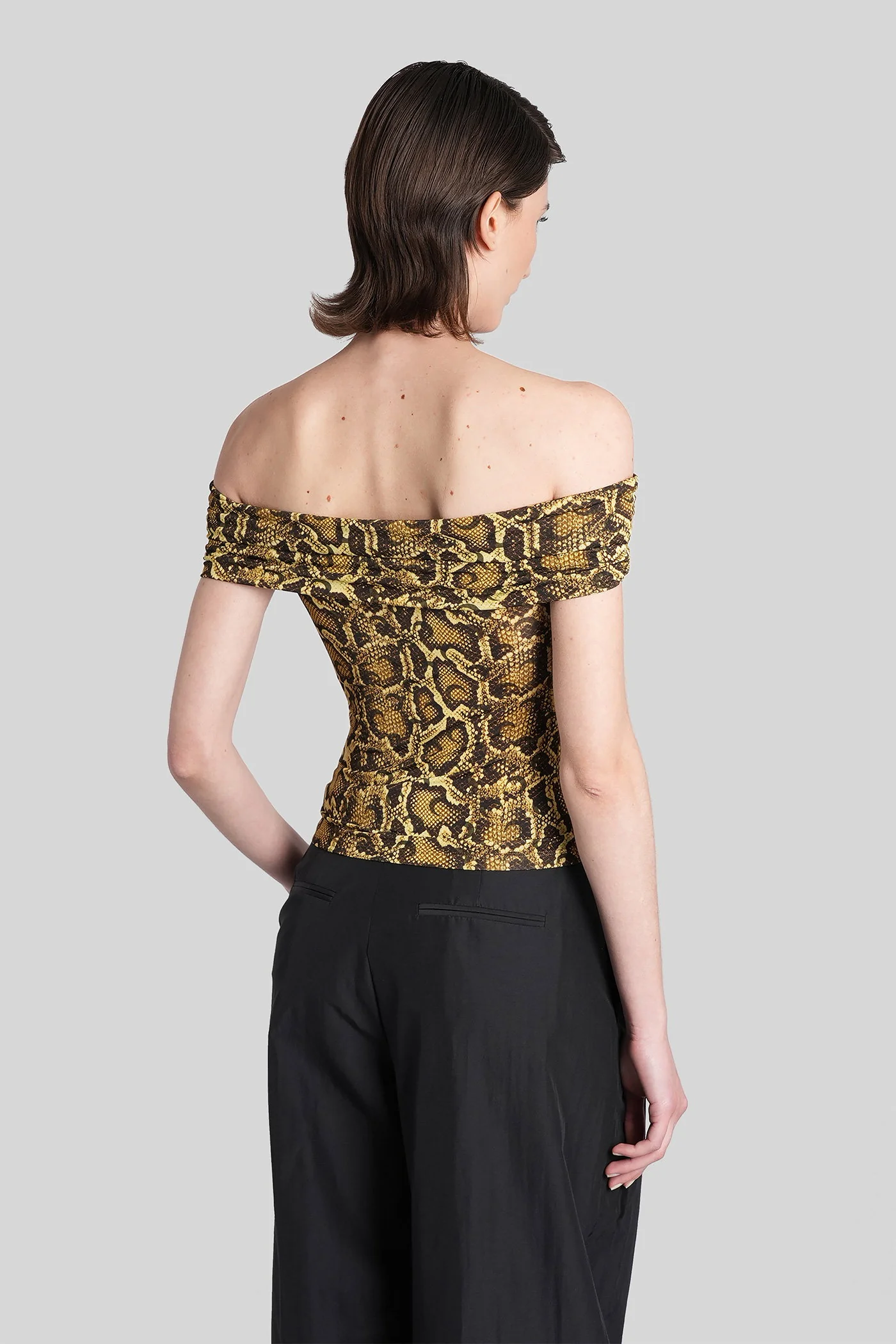 Topwear in beige polyamide - Image 3