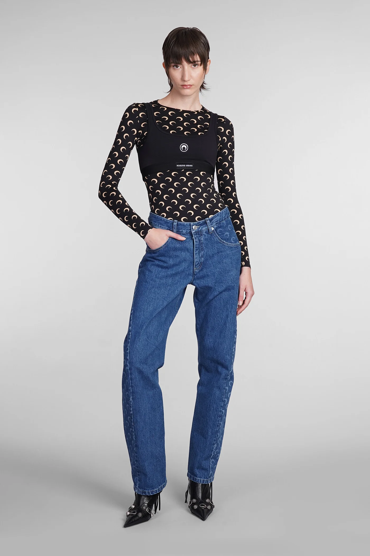 Topwear in black cotton - Image 2