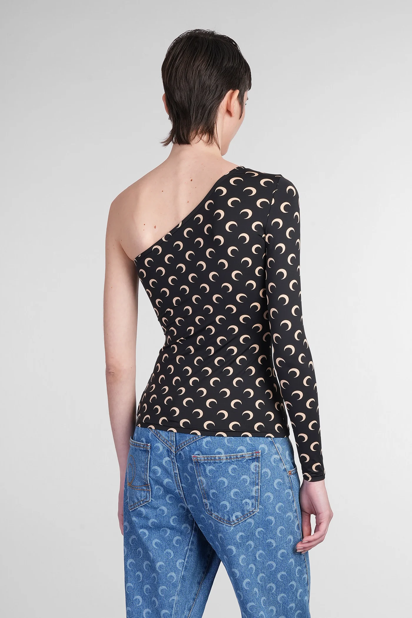 Topwear in black polyamide - Image 3