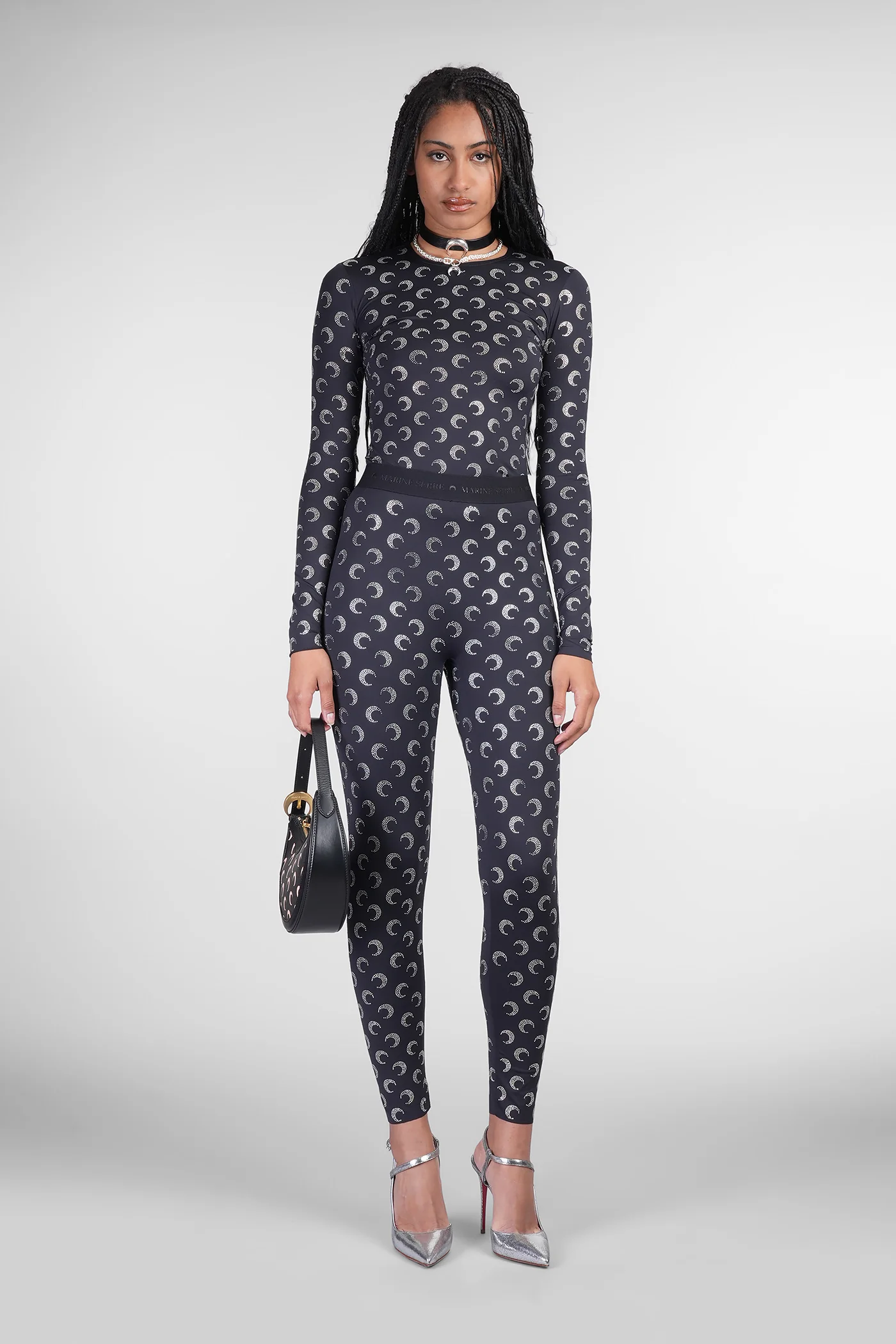 Topwear in black polyamide - Image 2