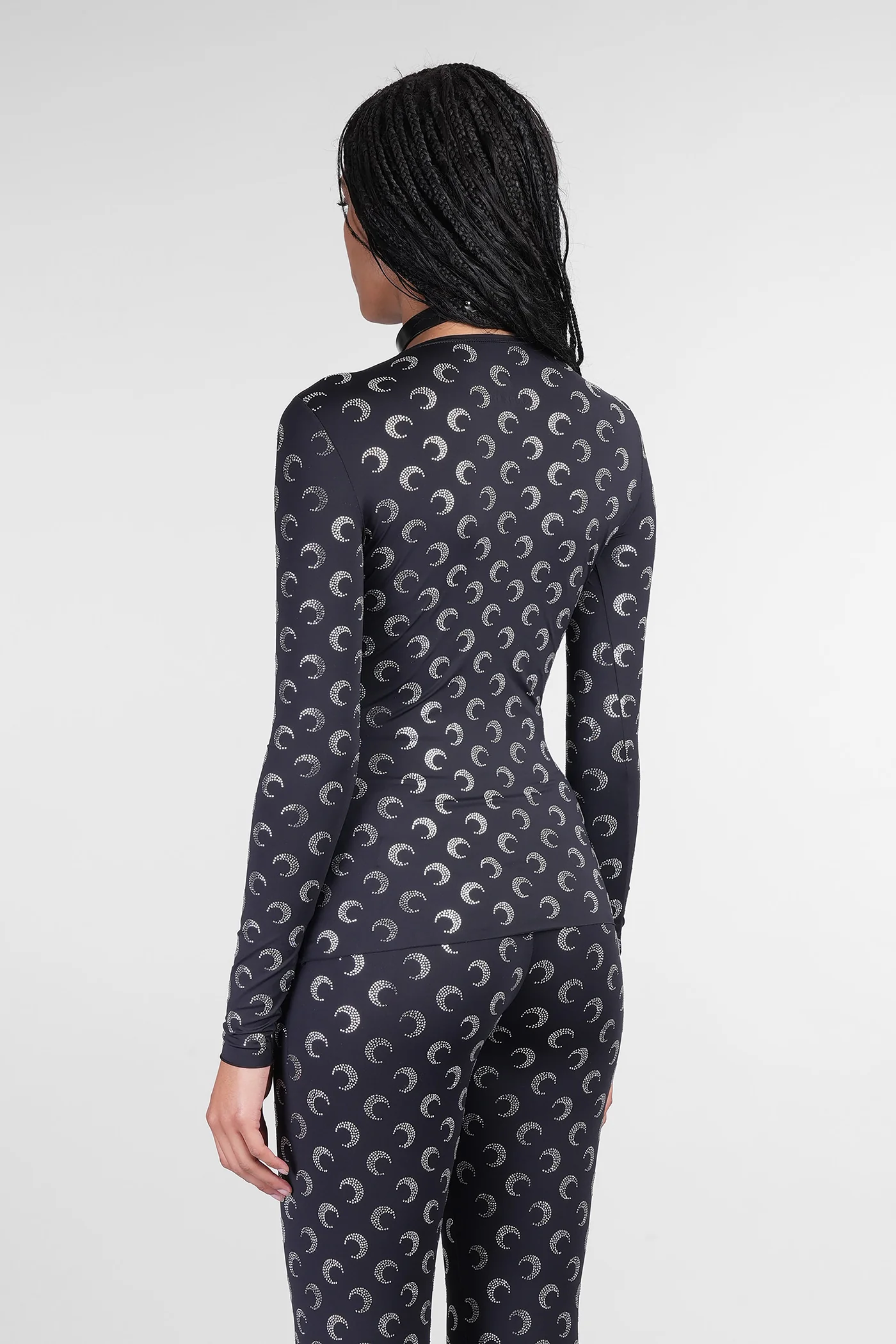 Topwear in black polyamide - Image 3