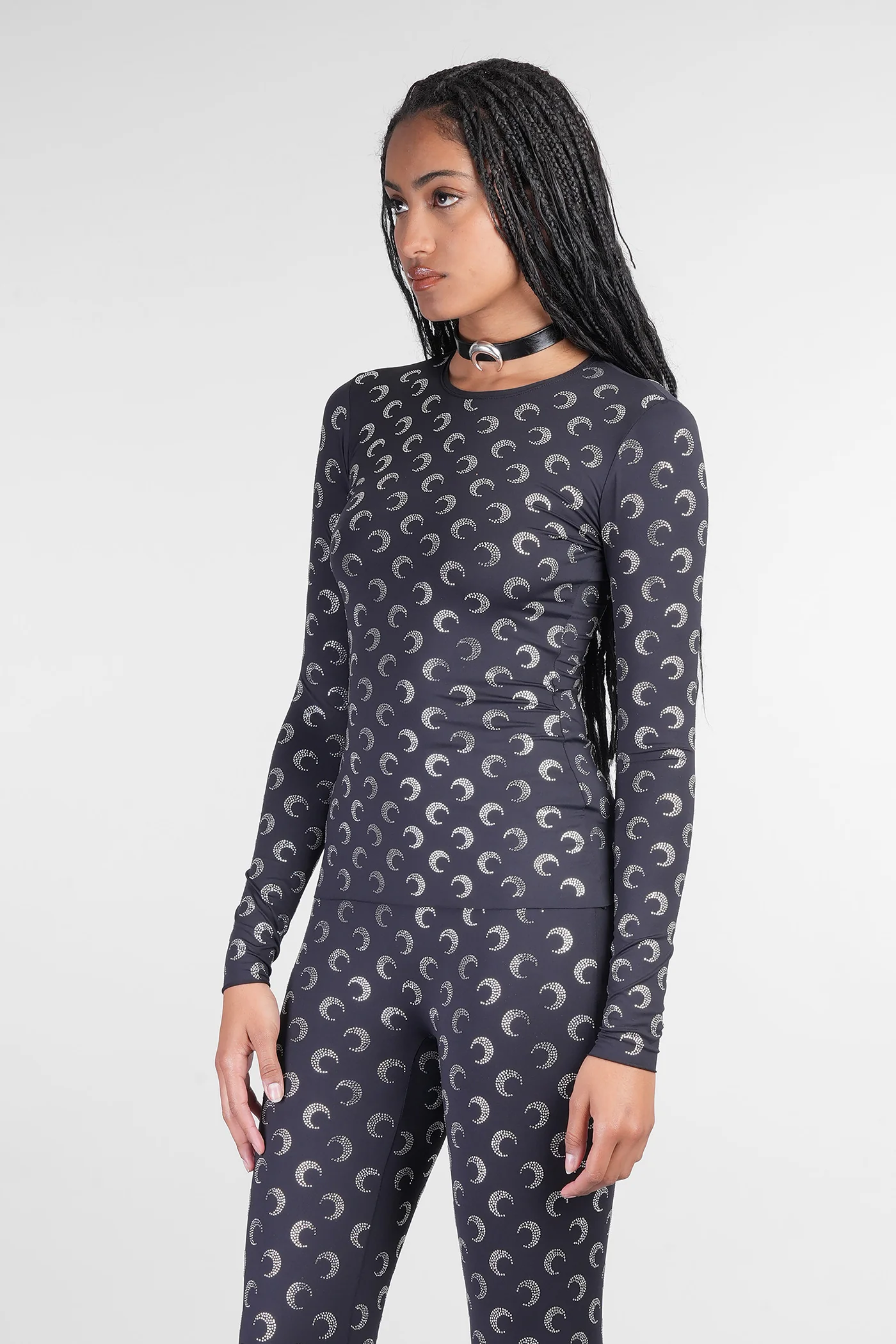 Topwear in black polyamide - Image 4