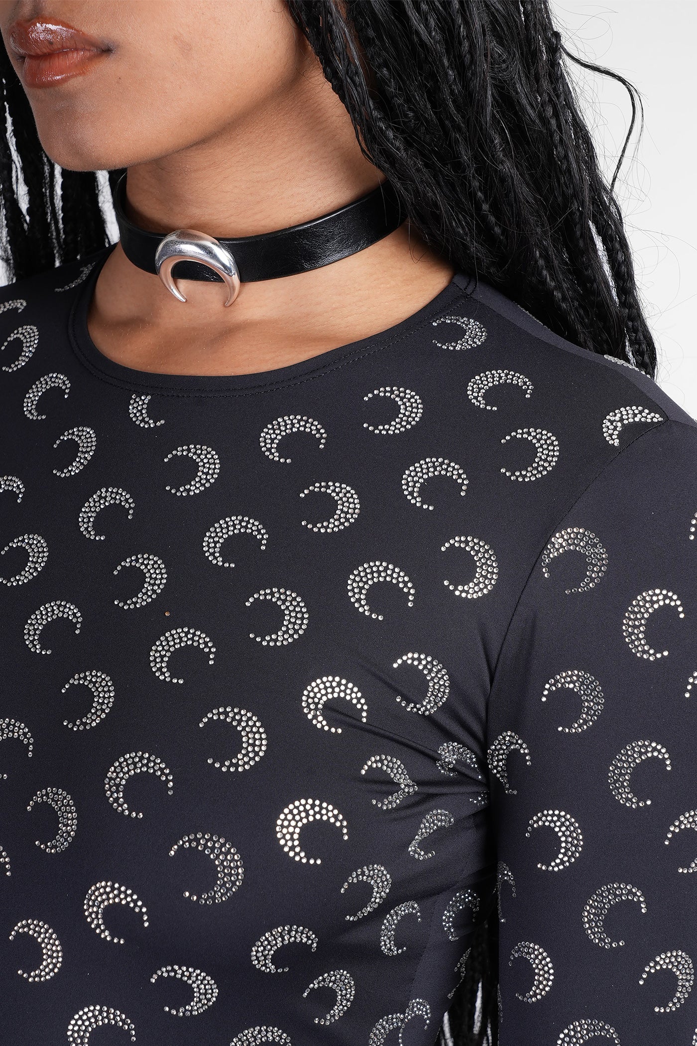 Topwear in black polyamide - Image 5