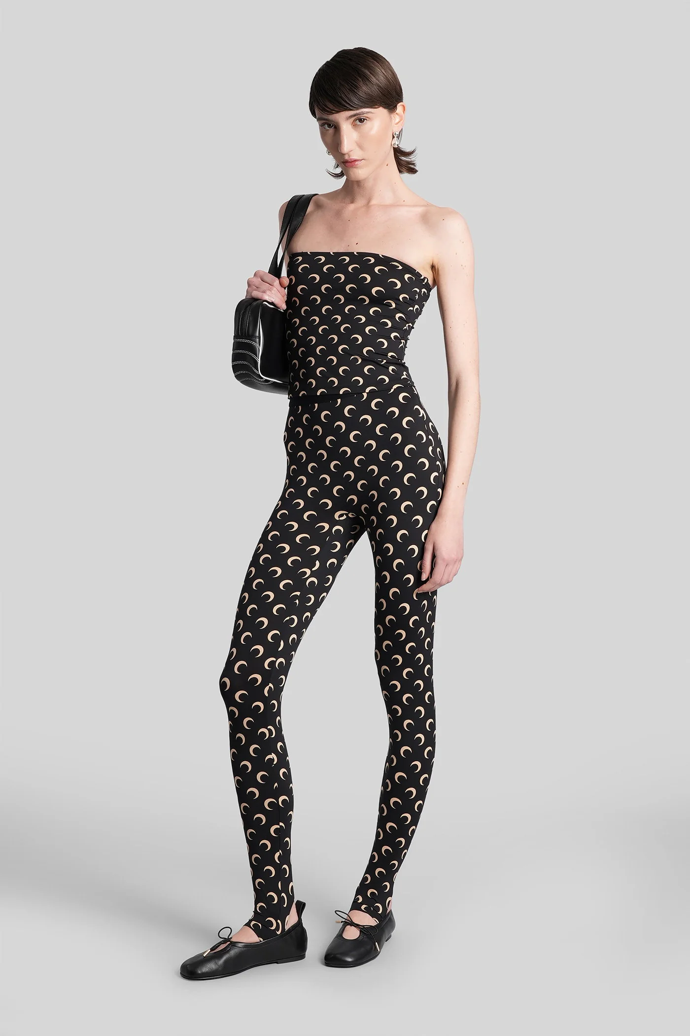 Topwear in black polyamide - Image 2
