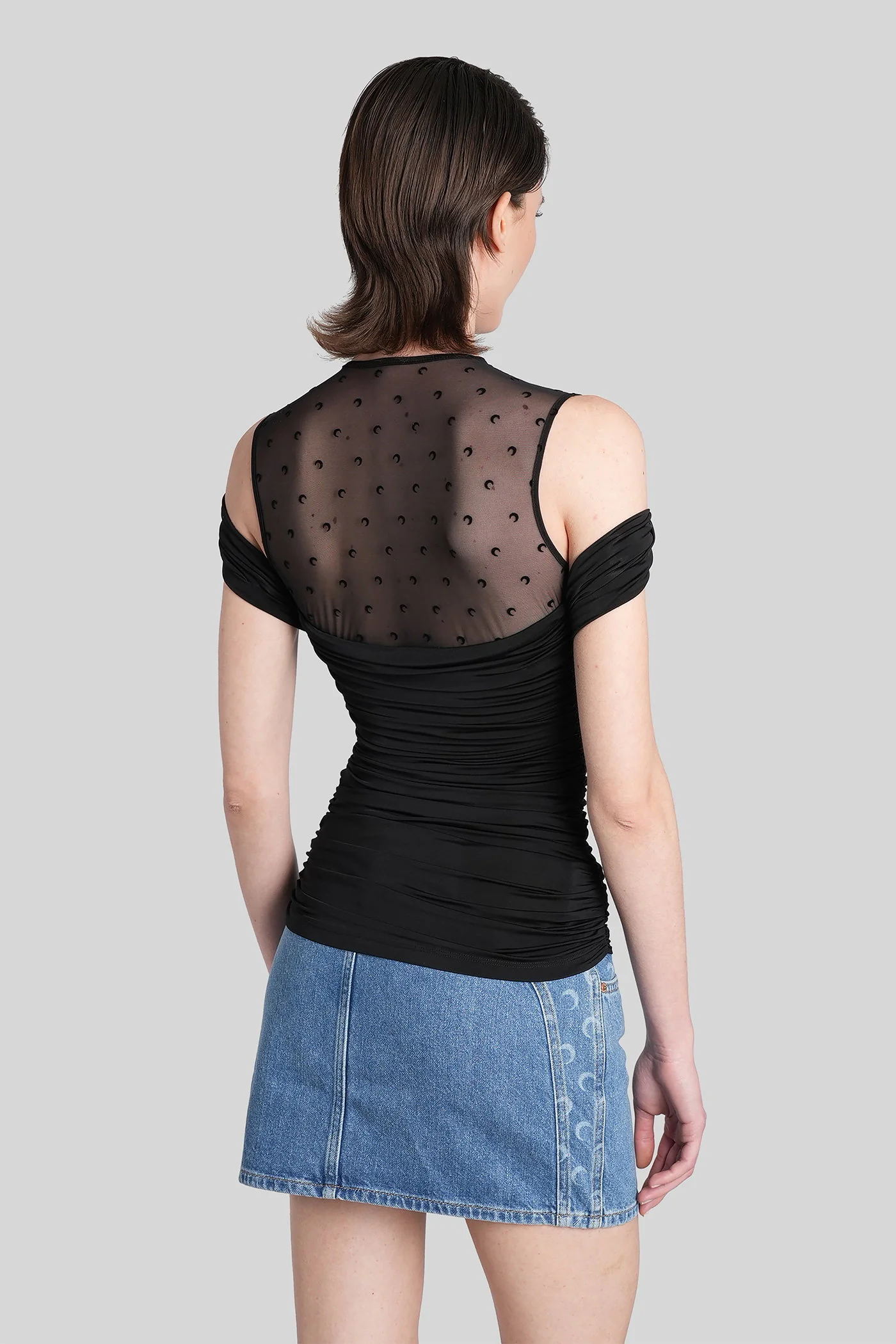 Topwear in black viscose - Image 3