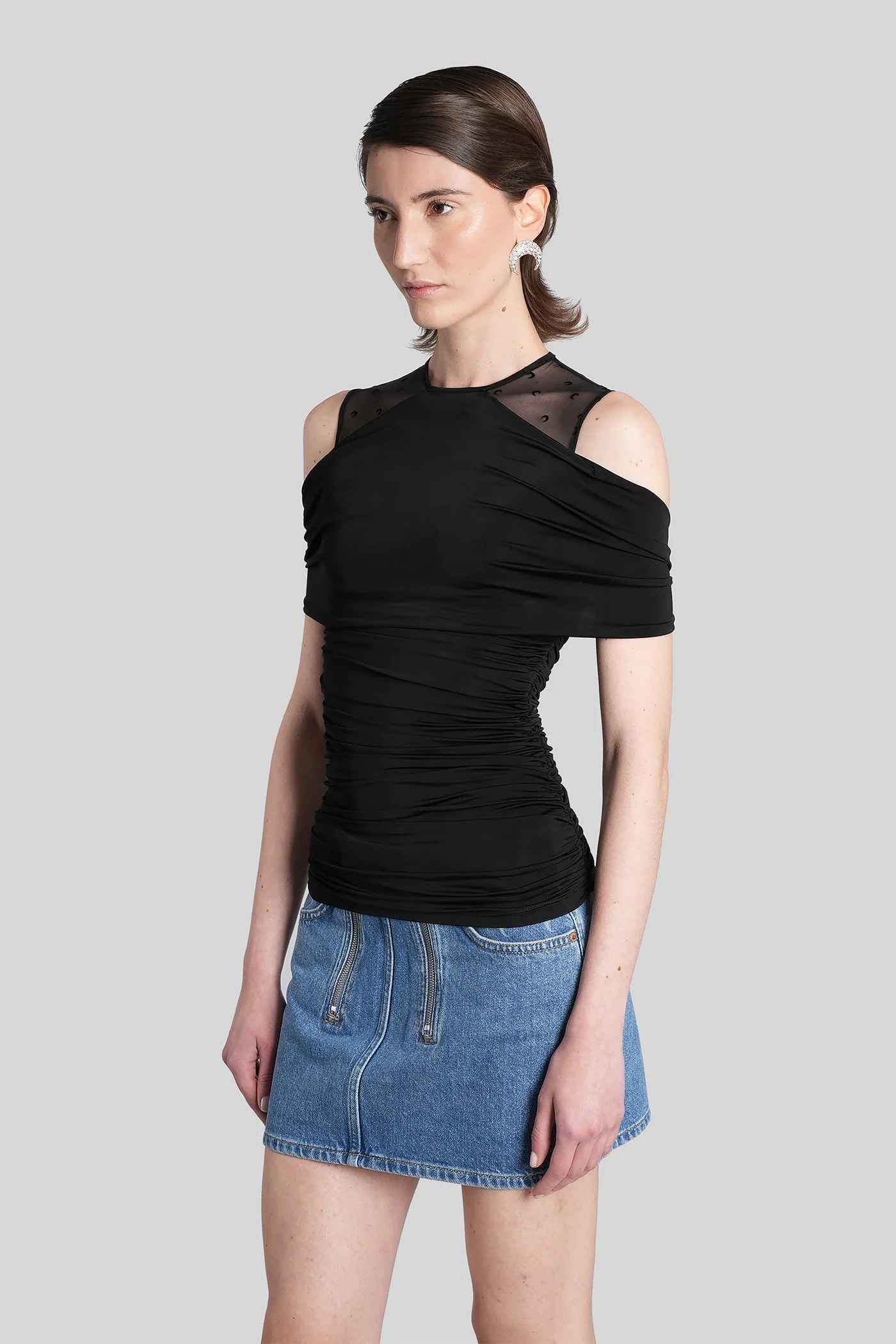 Topwear in black viscose - Image 4