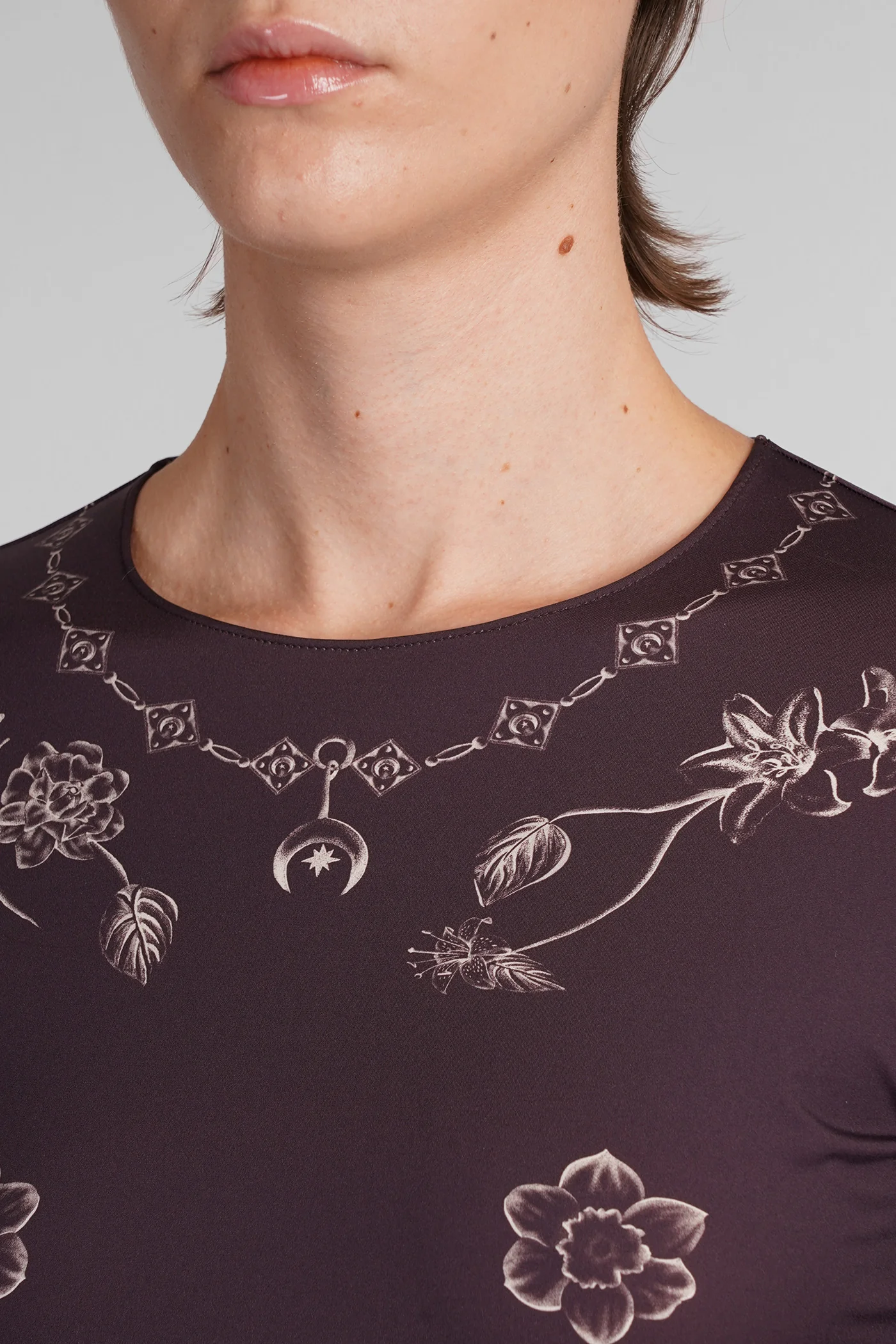 Topwear in brown polyester - Image 5