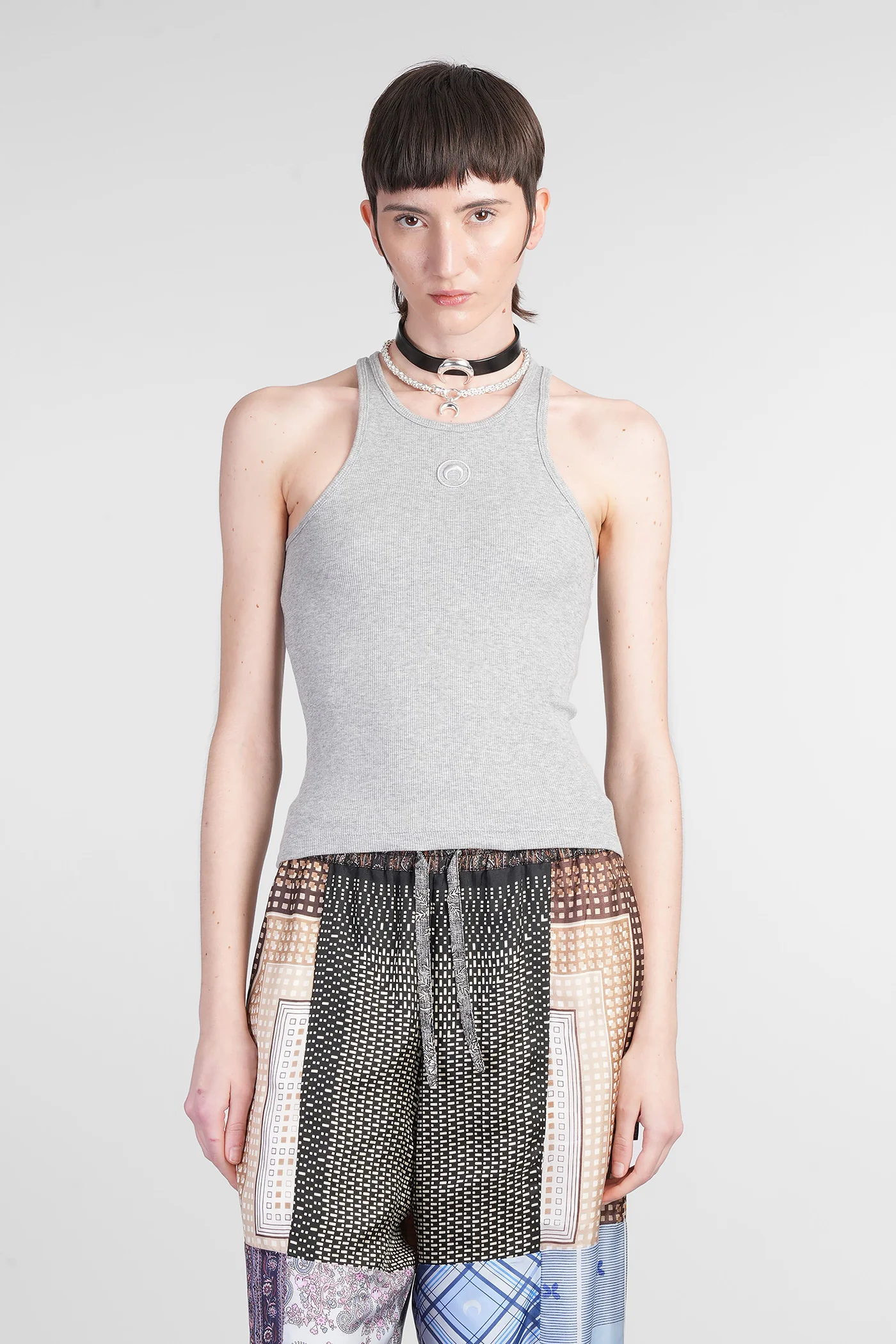 Topwear in grey cotton