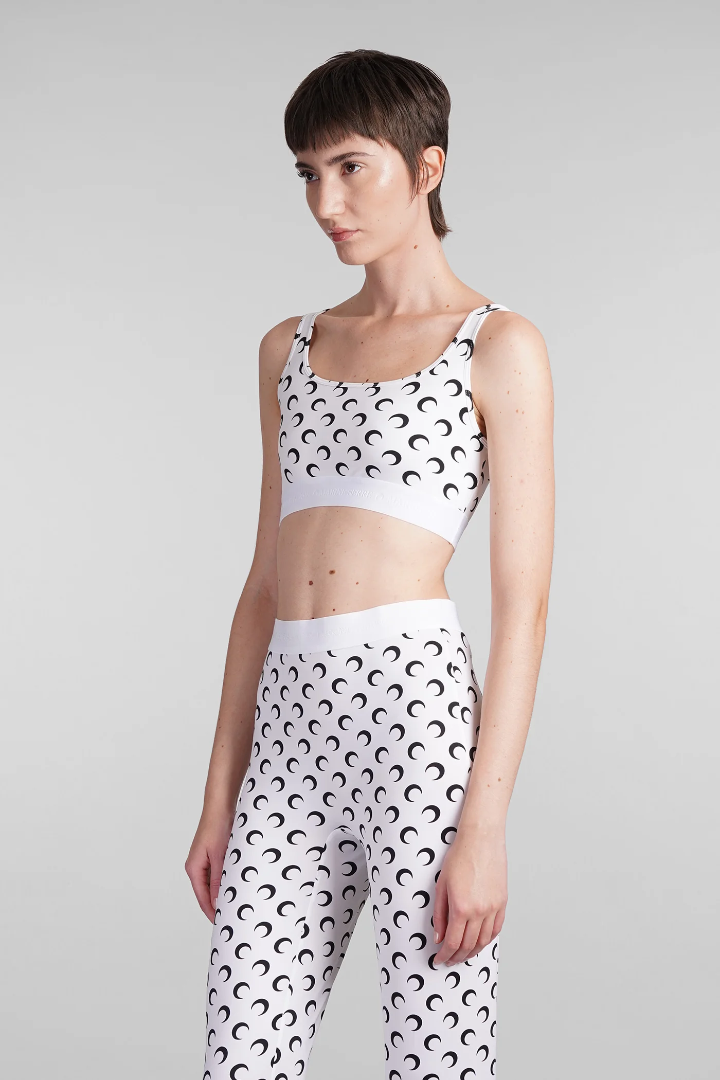 Topwear in white polyamide - Image 4