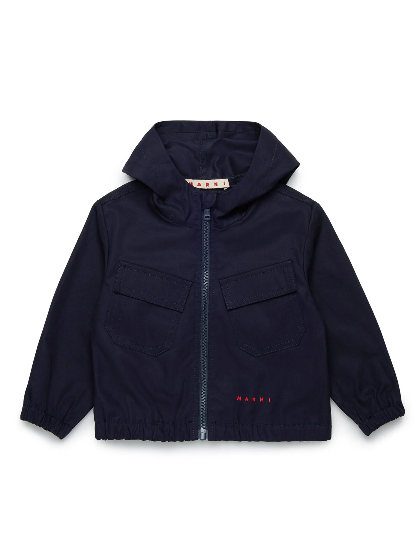 Casual jacket in blue cotton
