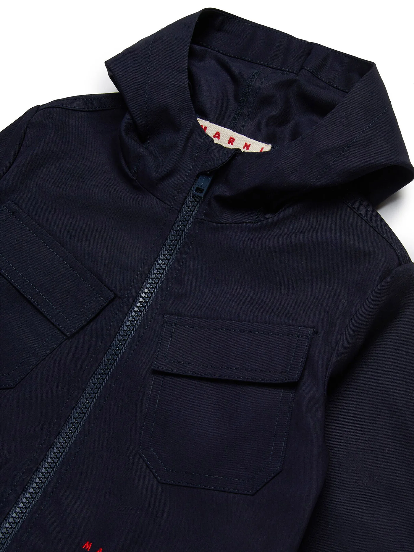 Casual jacket in blue cotton - Image 3
