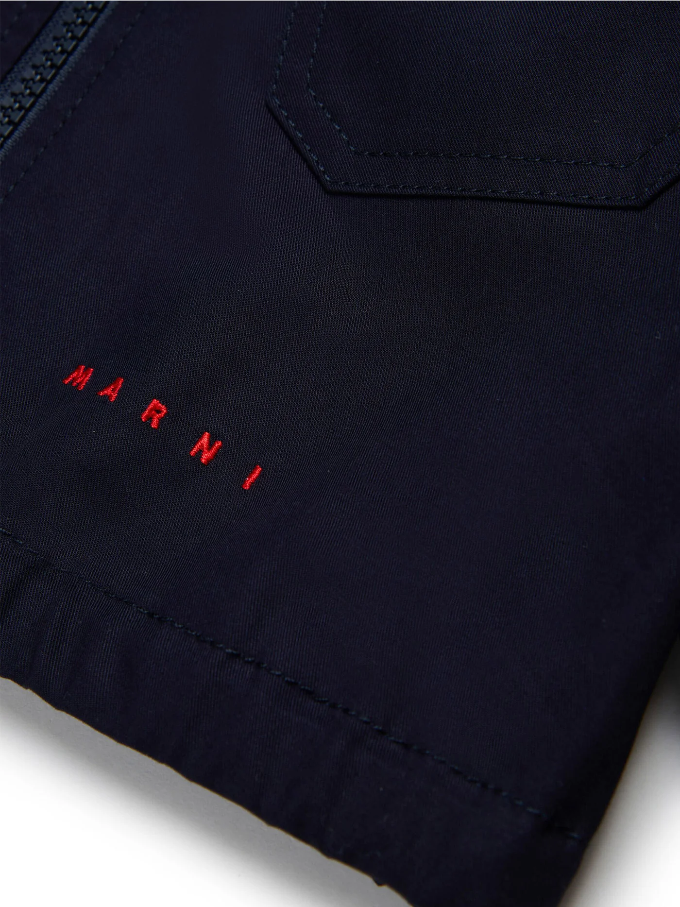 Casual jacket in blue cotton - Image 4
