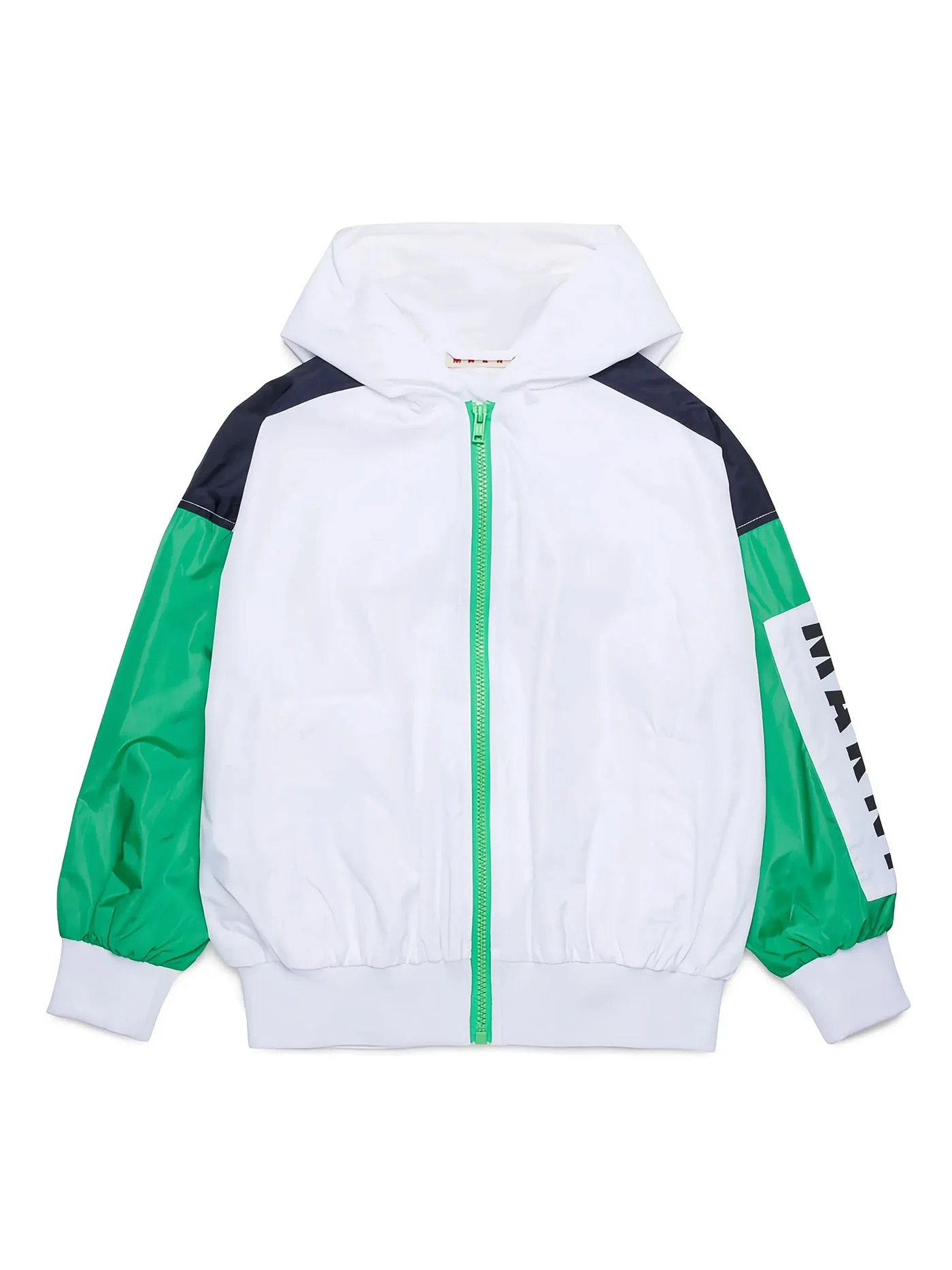 Casual jacket in white polyamide