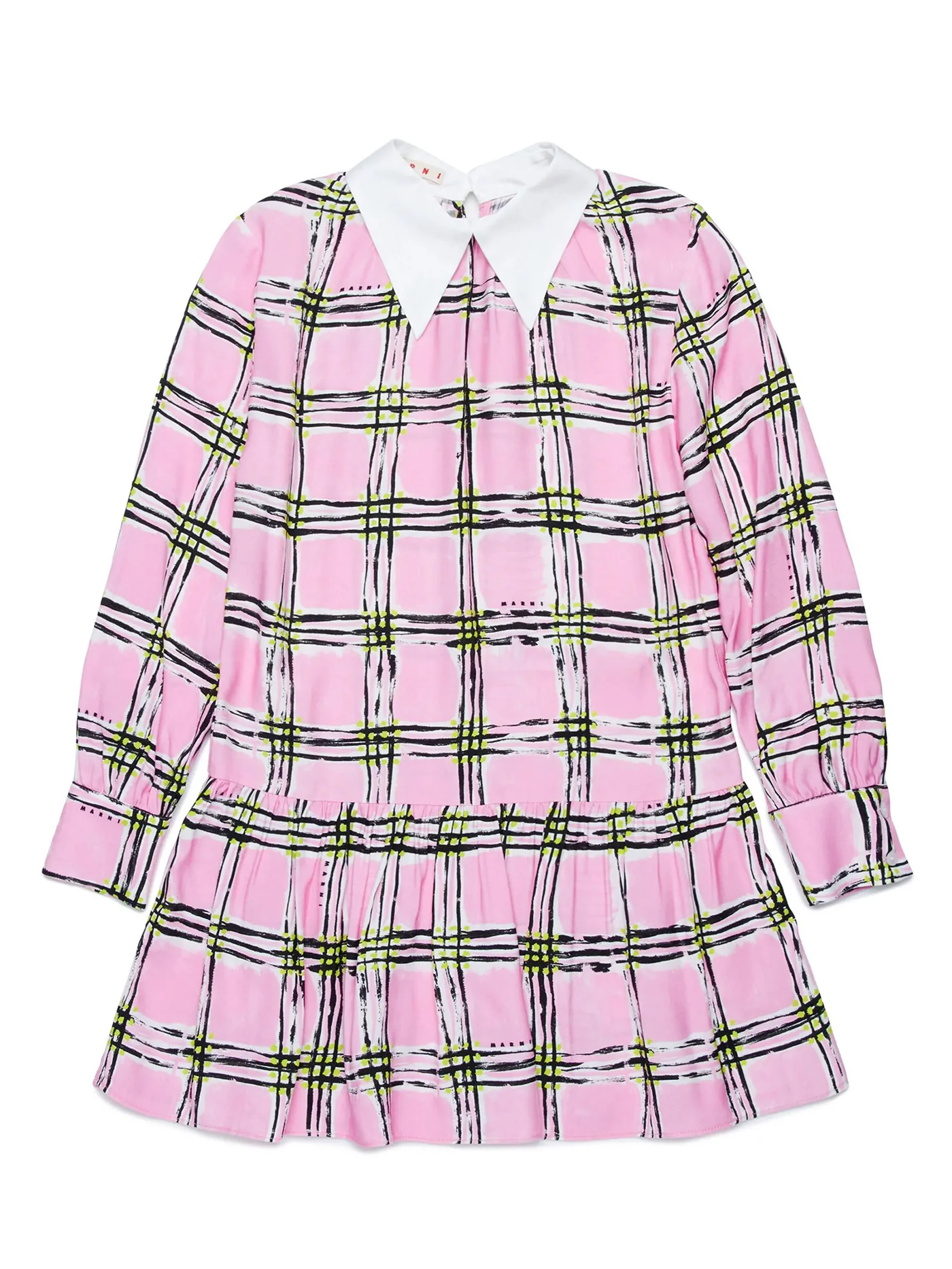 Dress woman in rose-pink viscose
