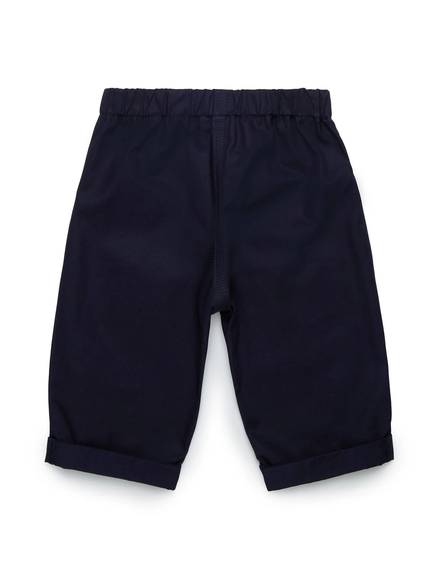Pants in blue cotton