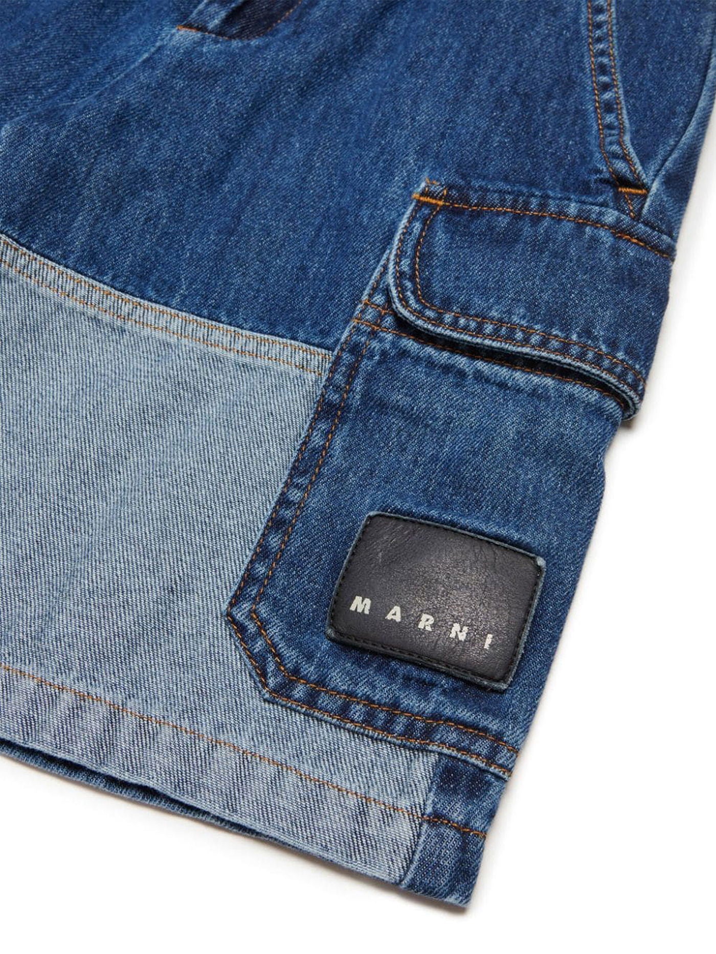 Shorts in blue cotton - Image 3