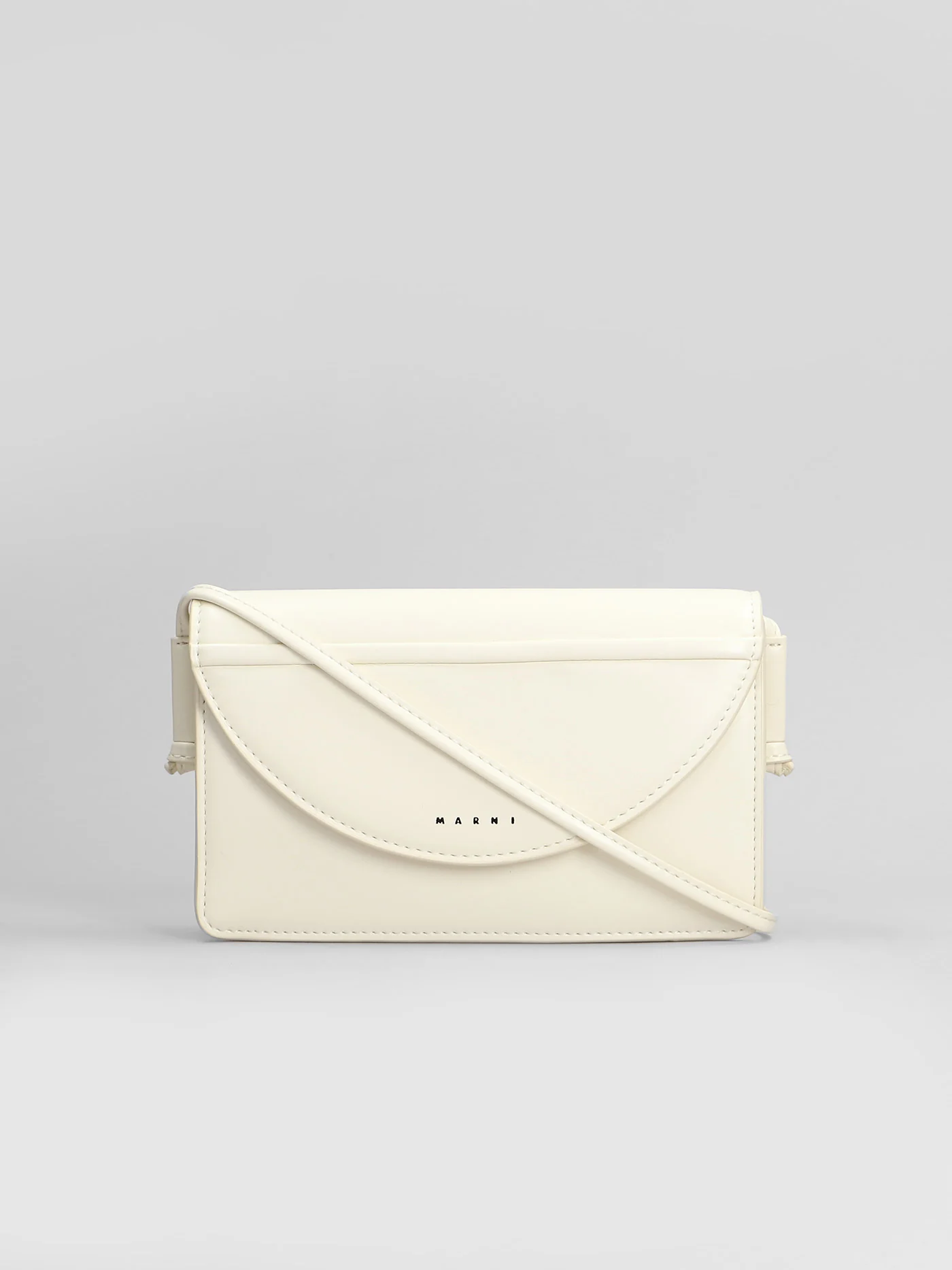 Shoulder bag in beige polyester