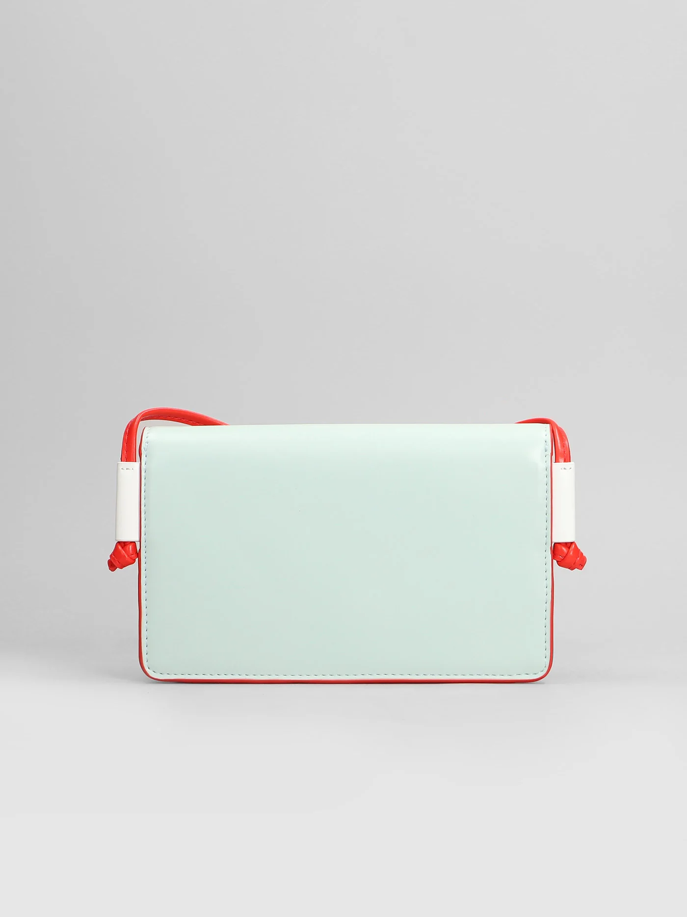 Shoulder bag in green polyester - Image 3