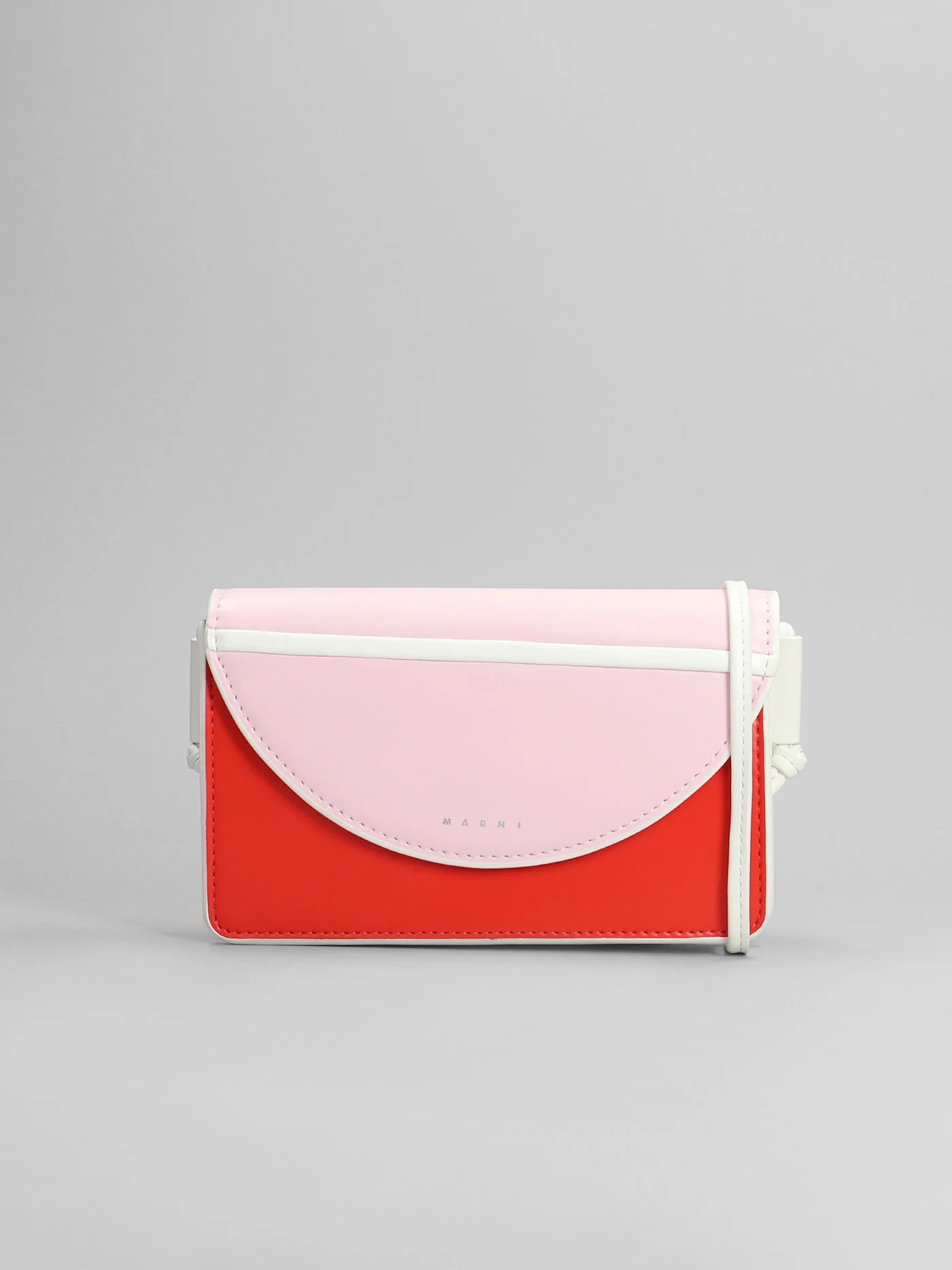 Shoulder bag in rose-pink polyester