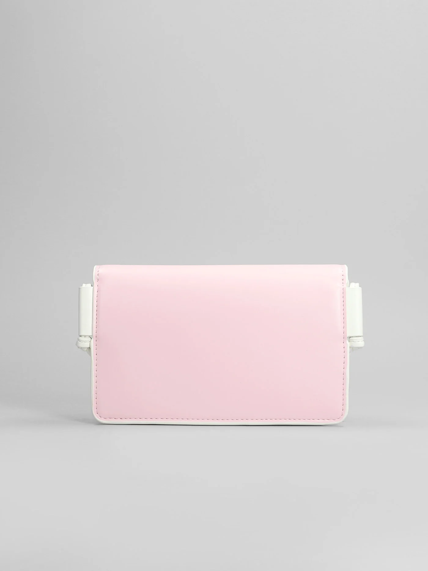 Shoulder bag in rose-pink polyester - Image 3