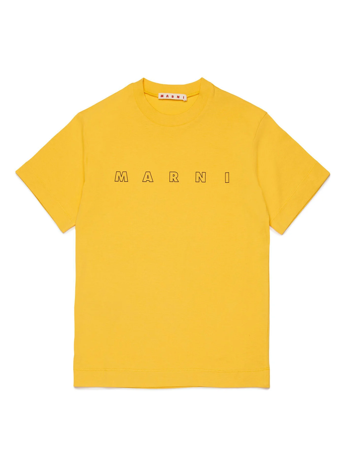 T-Shirt in yellow cotton