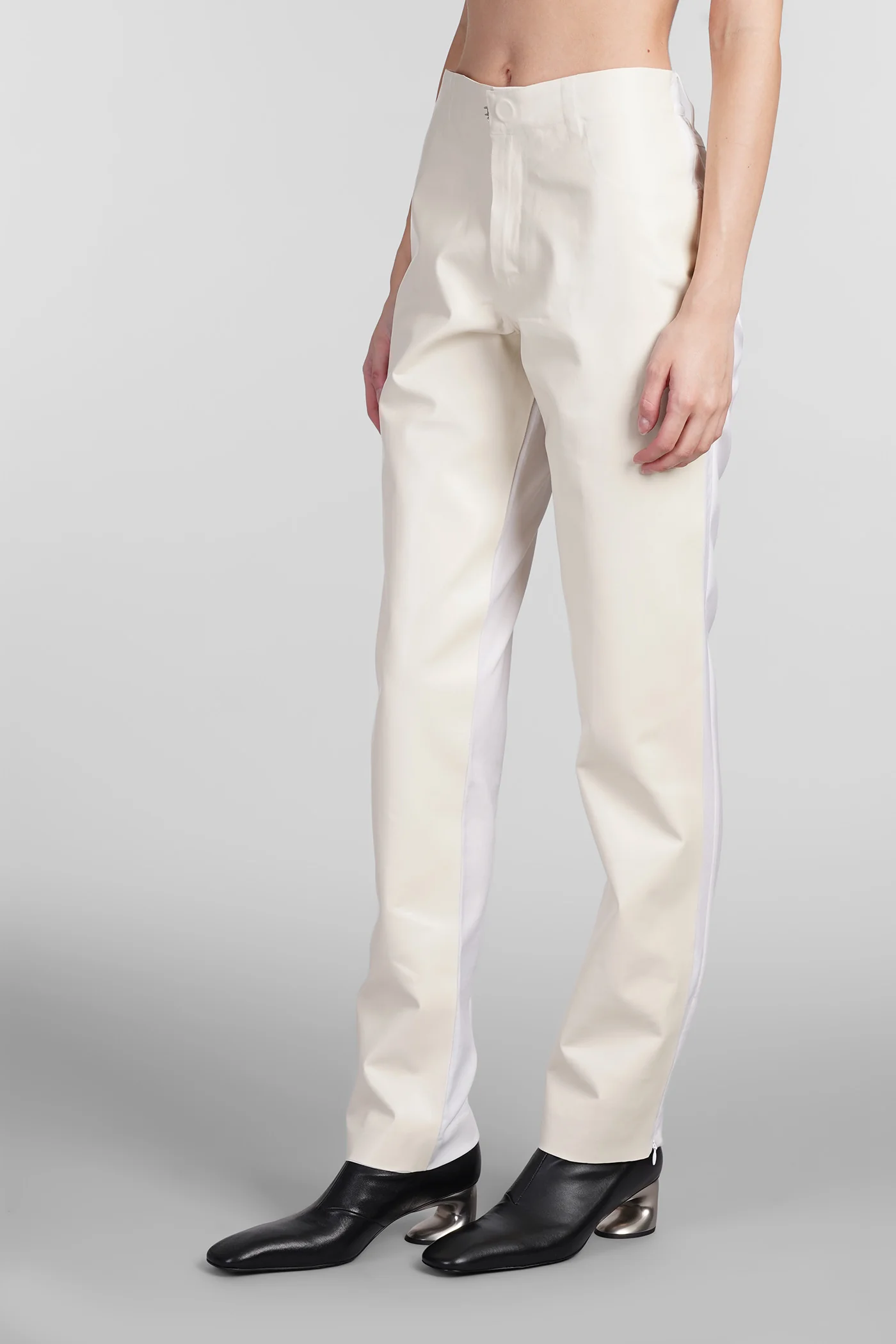 Pants in beige wool - Image 4