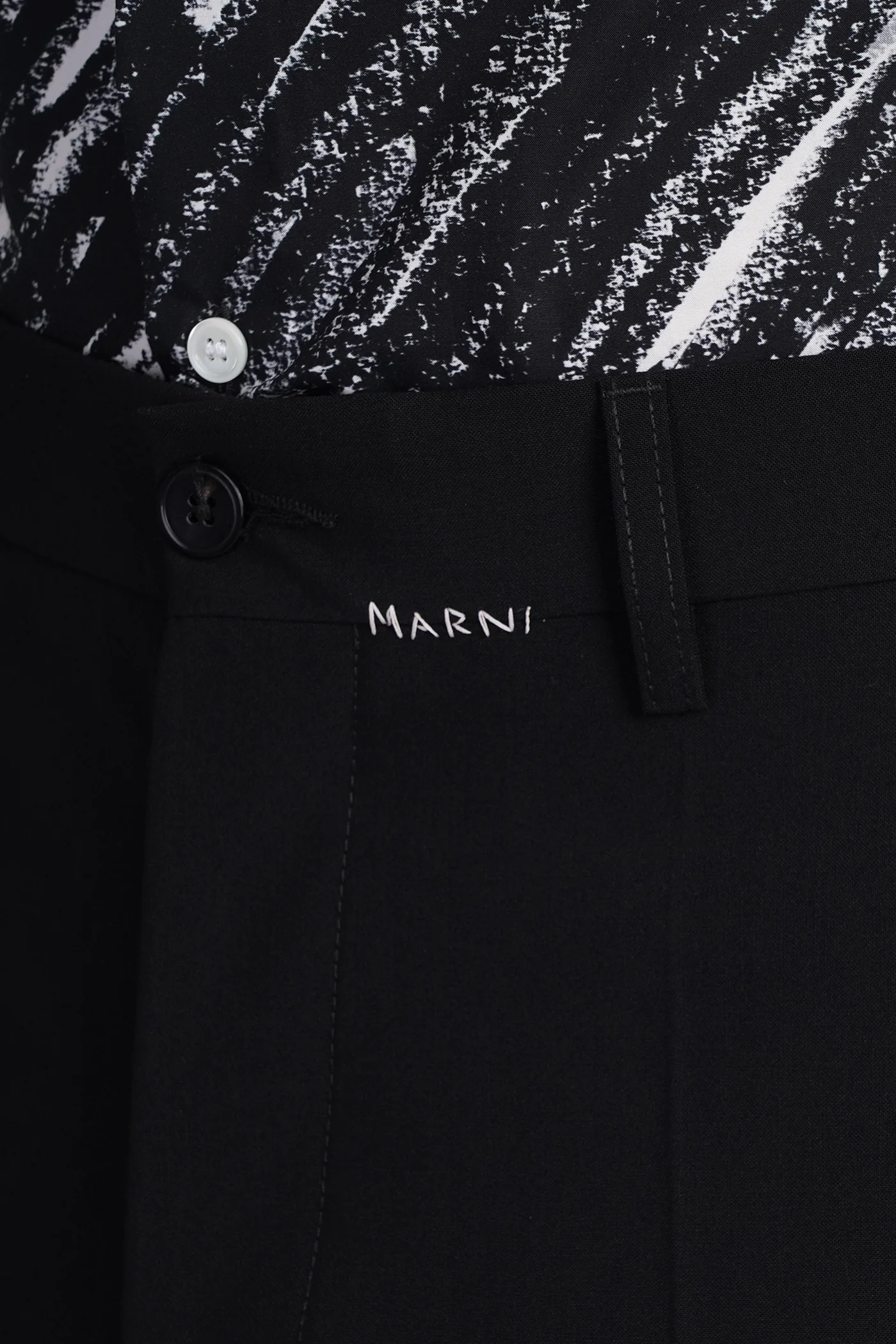 Pants in black polyester - Image 5