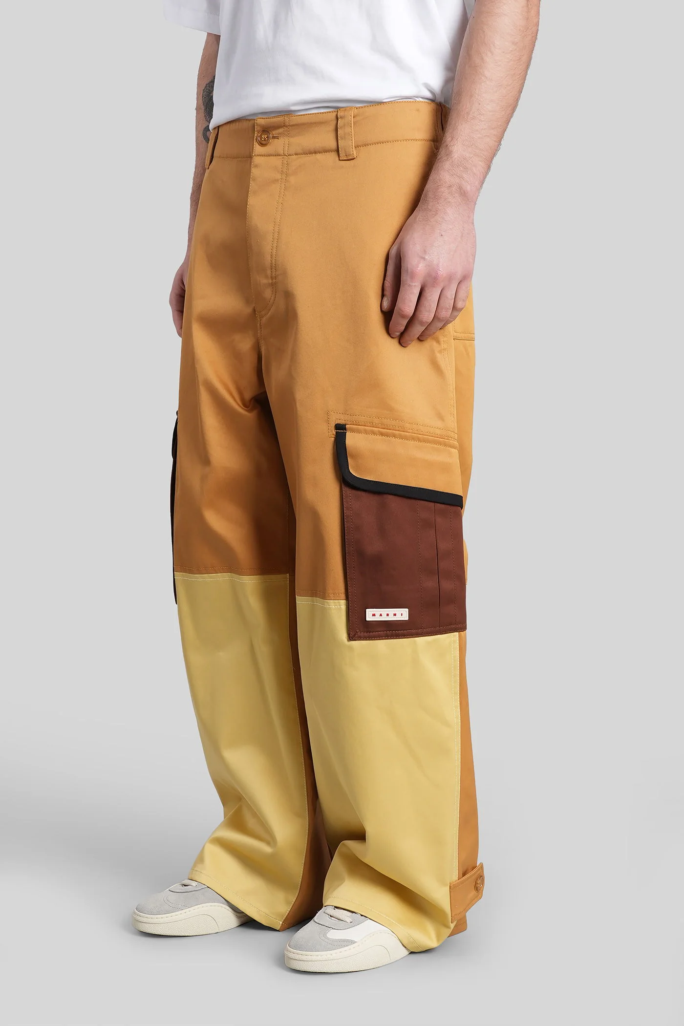Pants in Camel cotton - Image 4