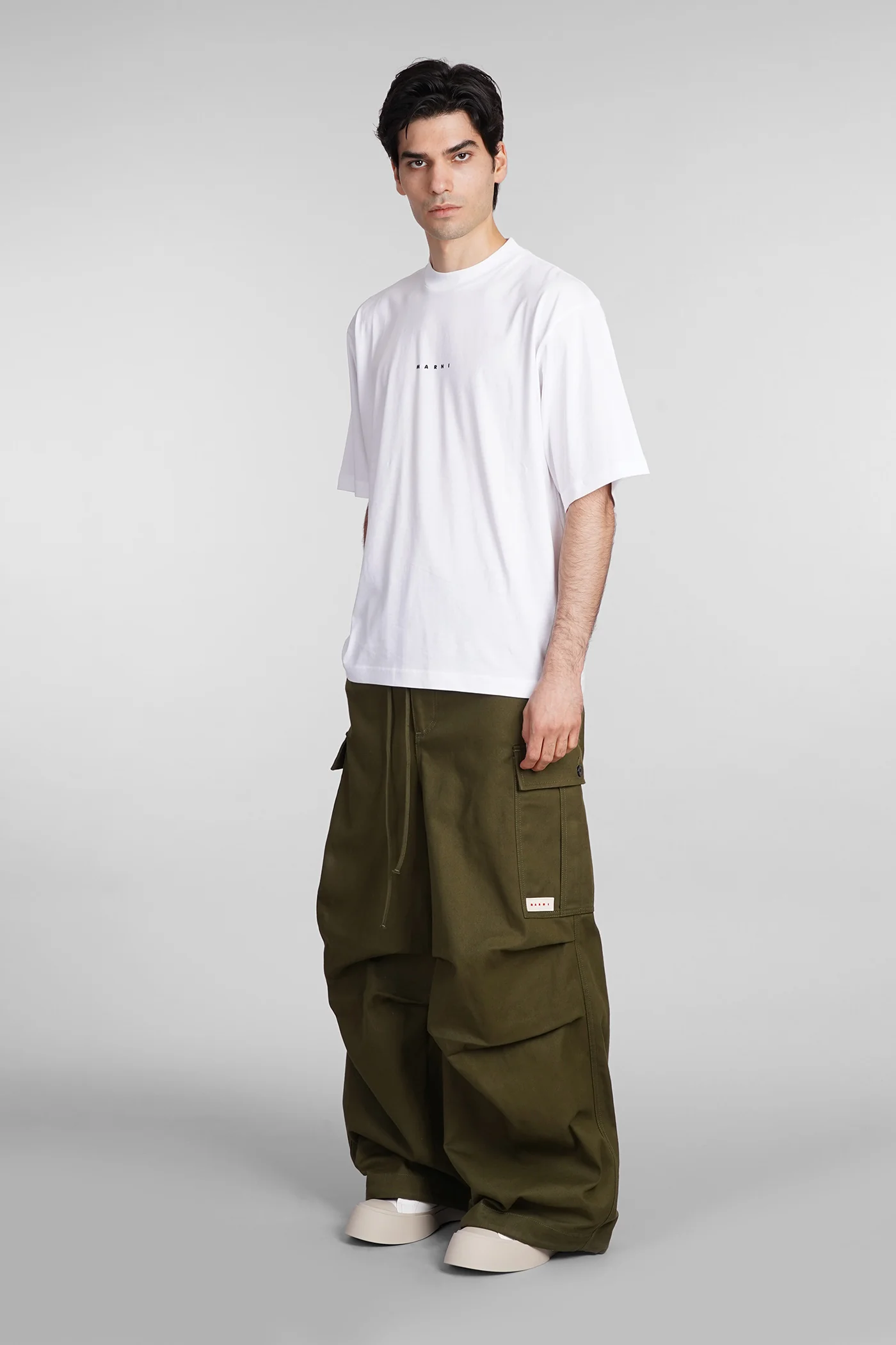 Pants in green cotton - Image 2