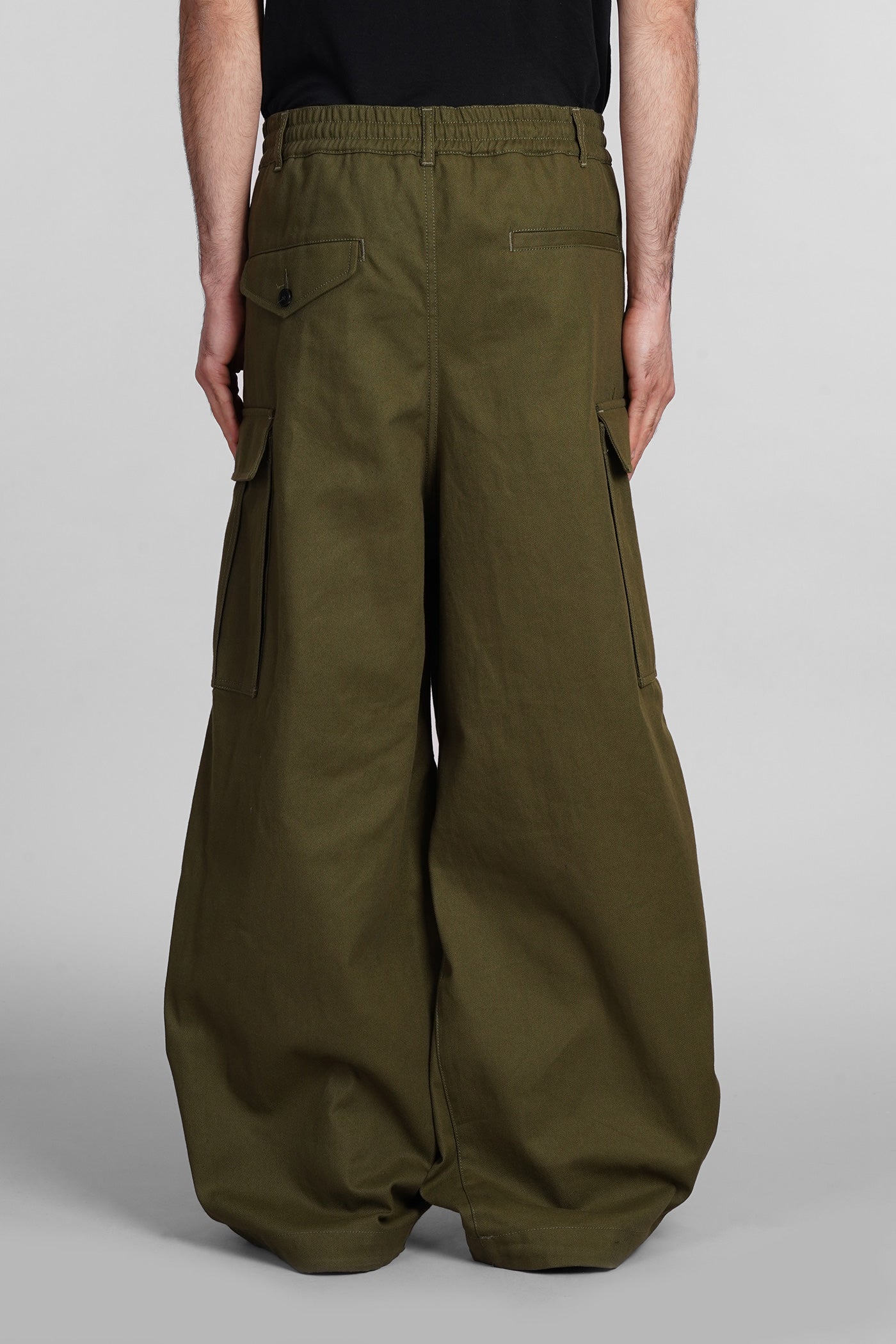 Pants in green cotton - Image 3