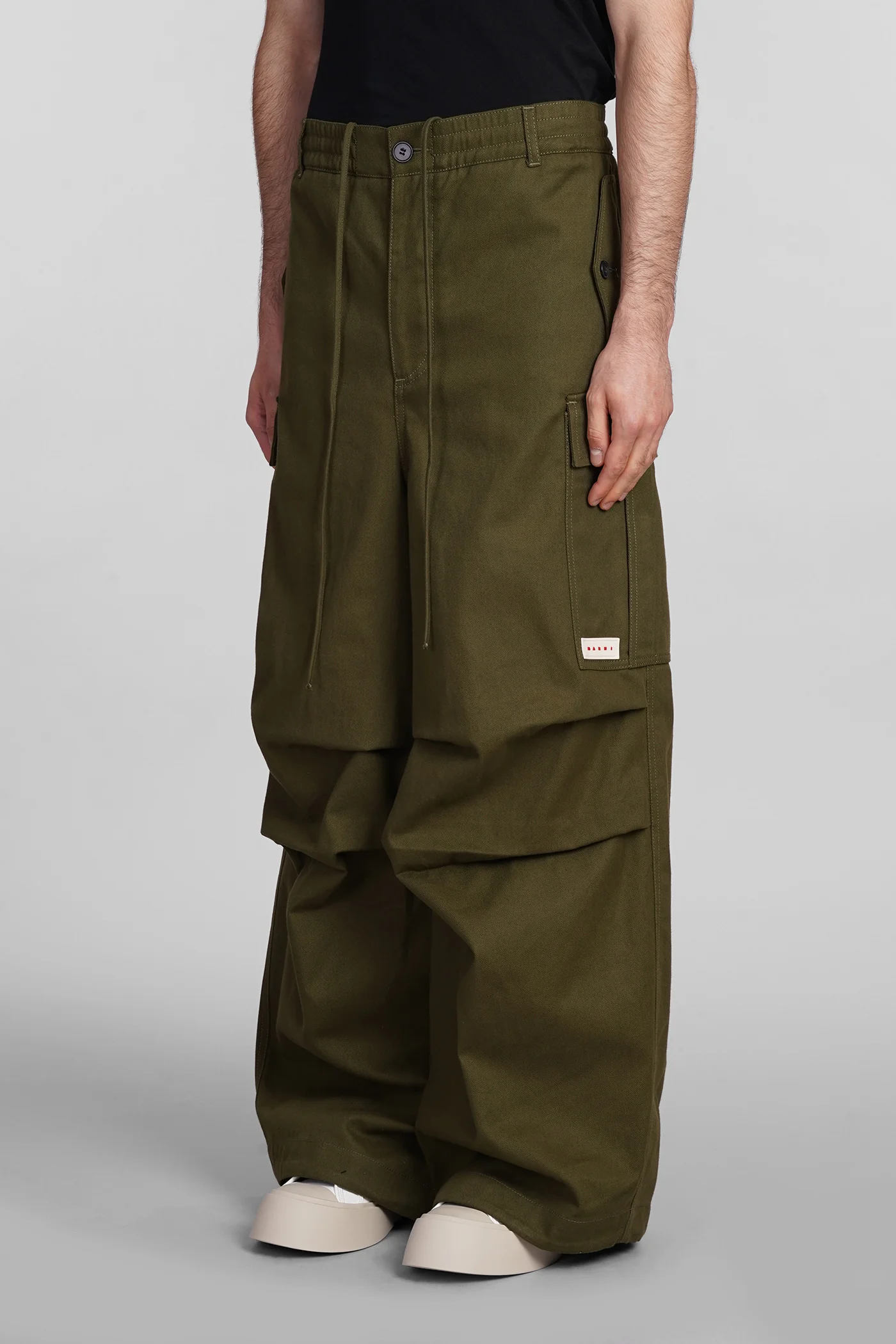 Pants in green cotton - Image 4