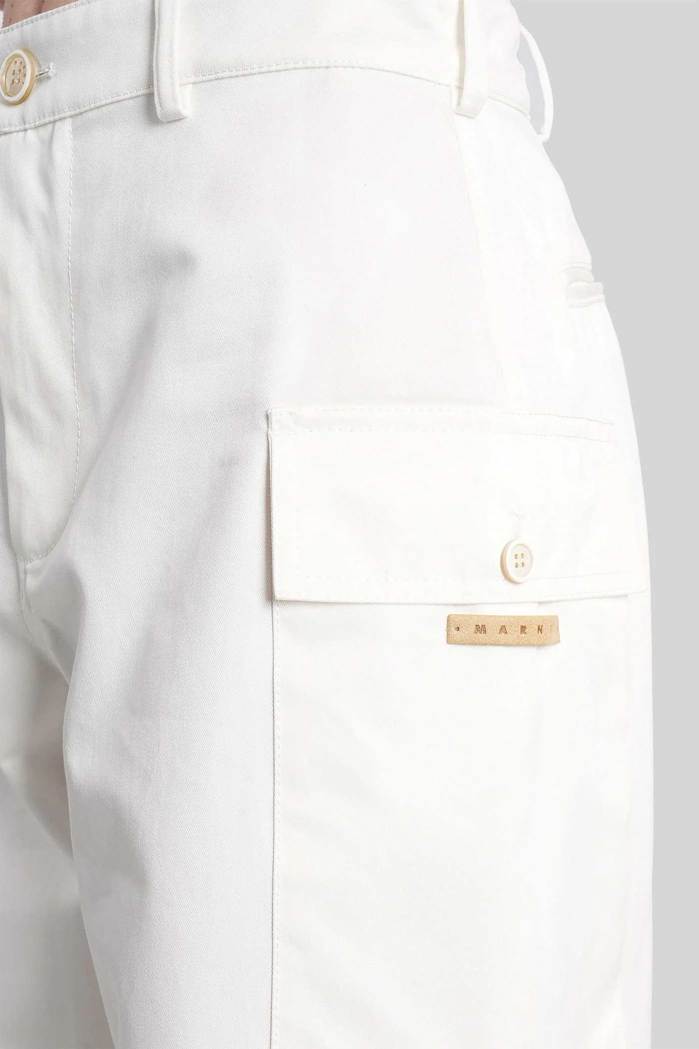Pants in white cotton - Image 5