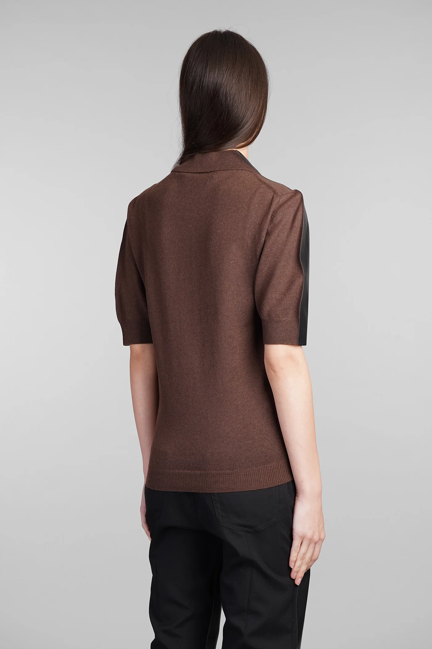 Polo in brown wool - Image 3
