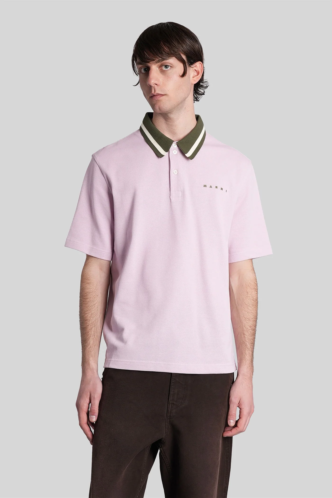 Polo in rose-pink cotton